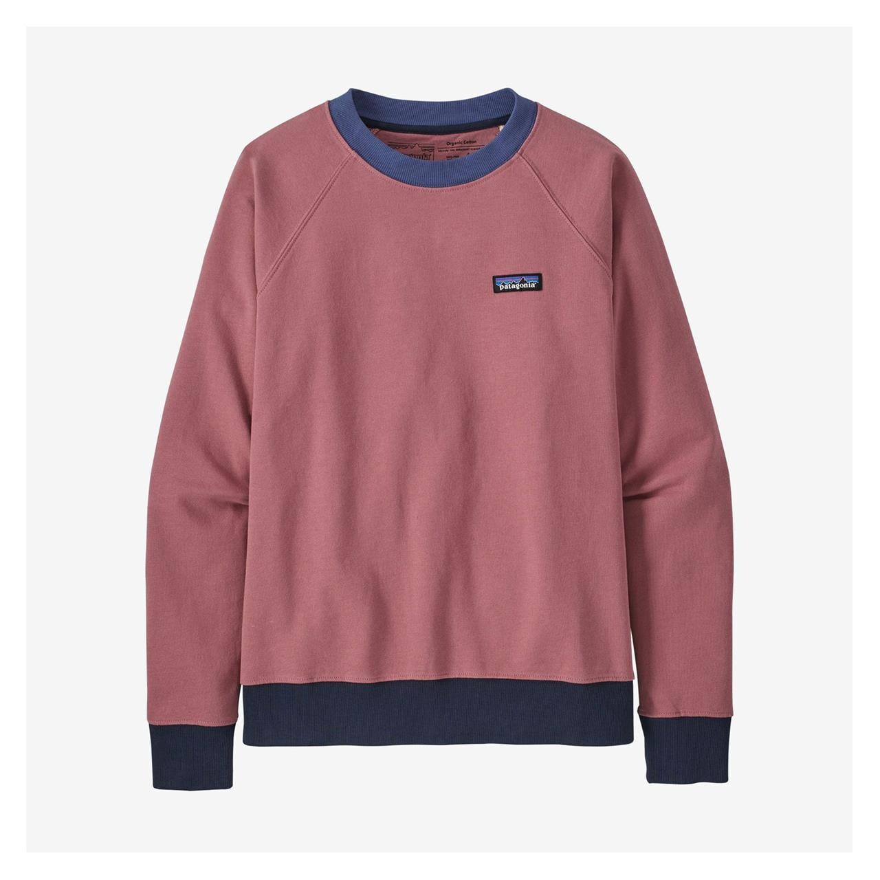  Patagonia Womens P-6 Label Organic Crew Sweatshirt  (PINK (LIGHT STAR PINK) Large)