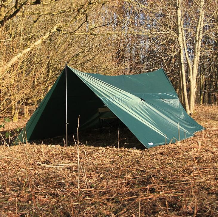 Se DD Hammocks Tarp 5x5 (Grøn (OLIVE GREEN)) hos Friluftsland.dk