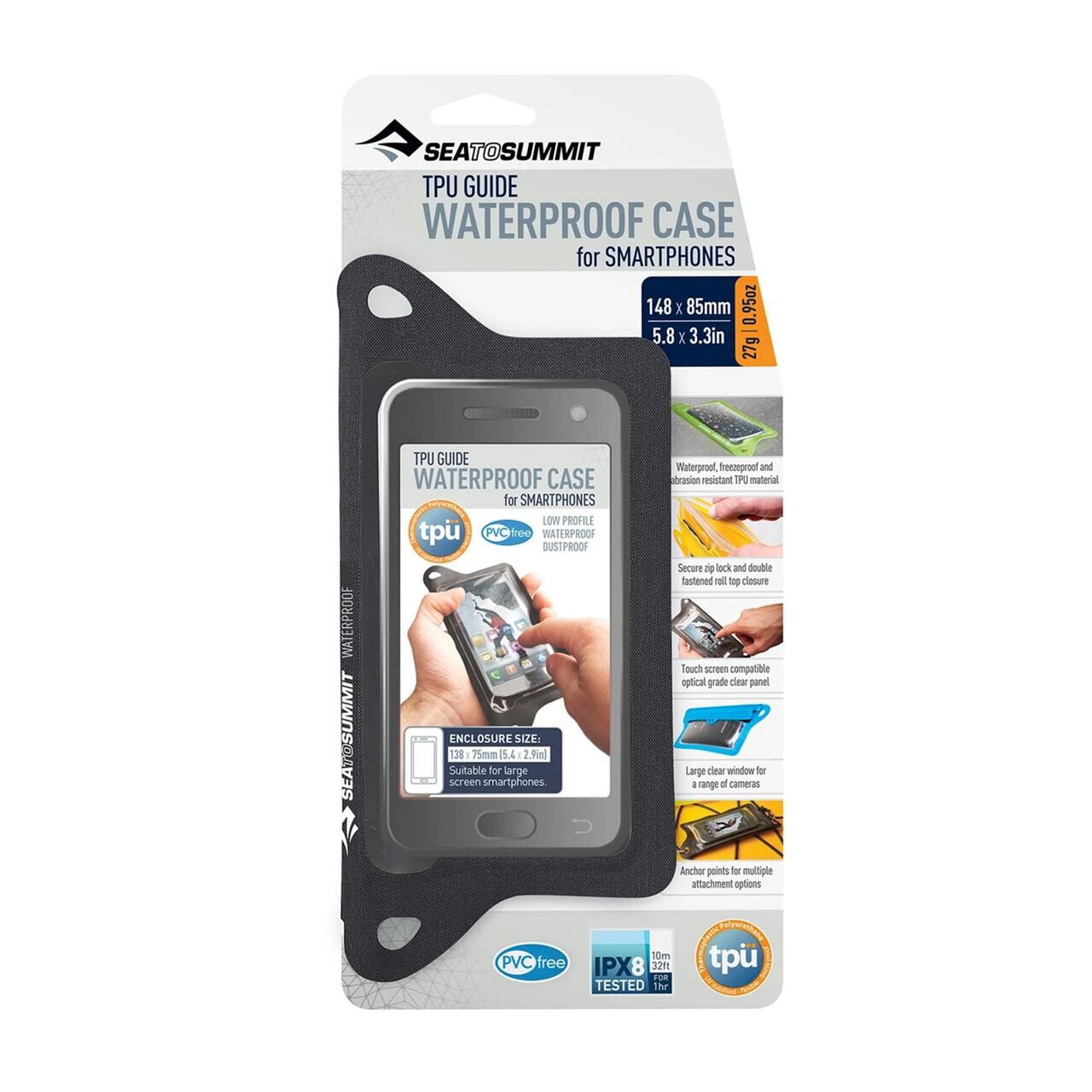 Se Sea to Summit TPU Guide Waterproof Case Smart Phones (Sort (BLACK)) hos Friluftsland.dk