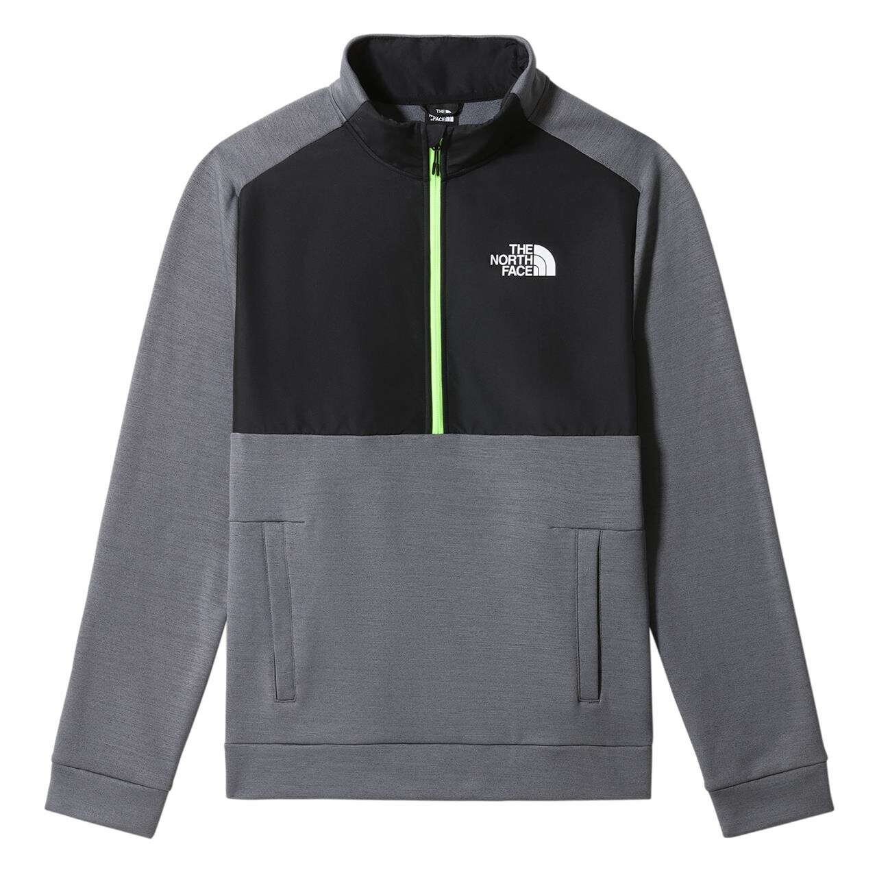 Billede af The North Face Mens MA 1/4 Fleece (Grå (VANADIS GREY DK HTHR/TNF BLK) Medium)