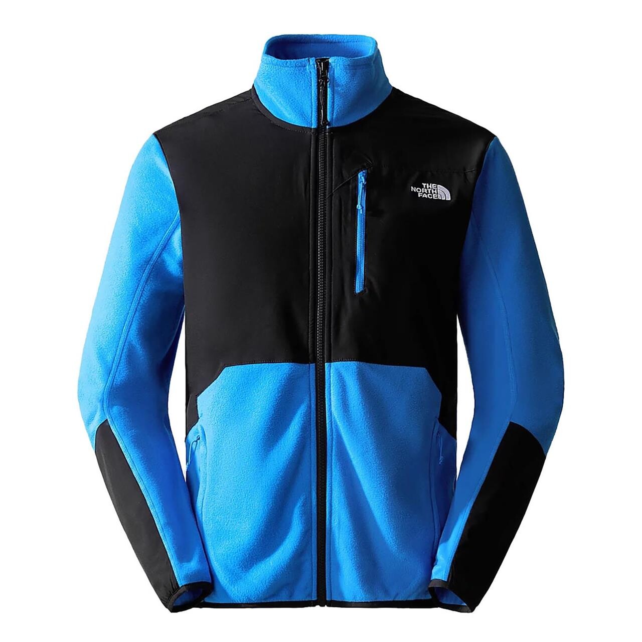 The North Face Mens Glacier Pro Full Zip  (Blå (OPTIC BLUE/TNF BLACK) Large)