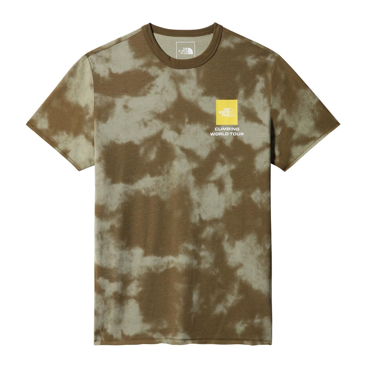 The North Face Mens S/S Himalayan Bottle Source Tee  (GREEN (MILITARY OLIVE DYE PRINT) Large)