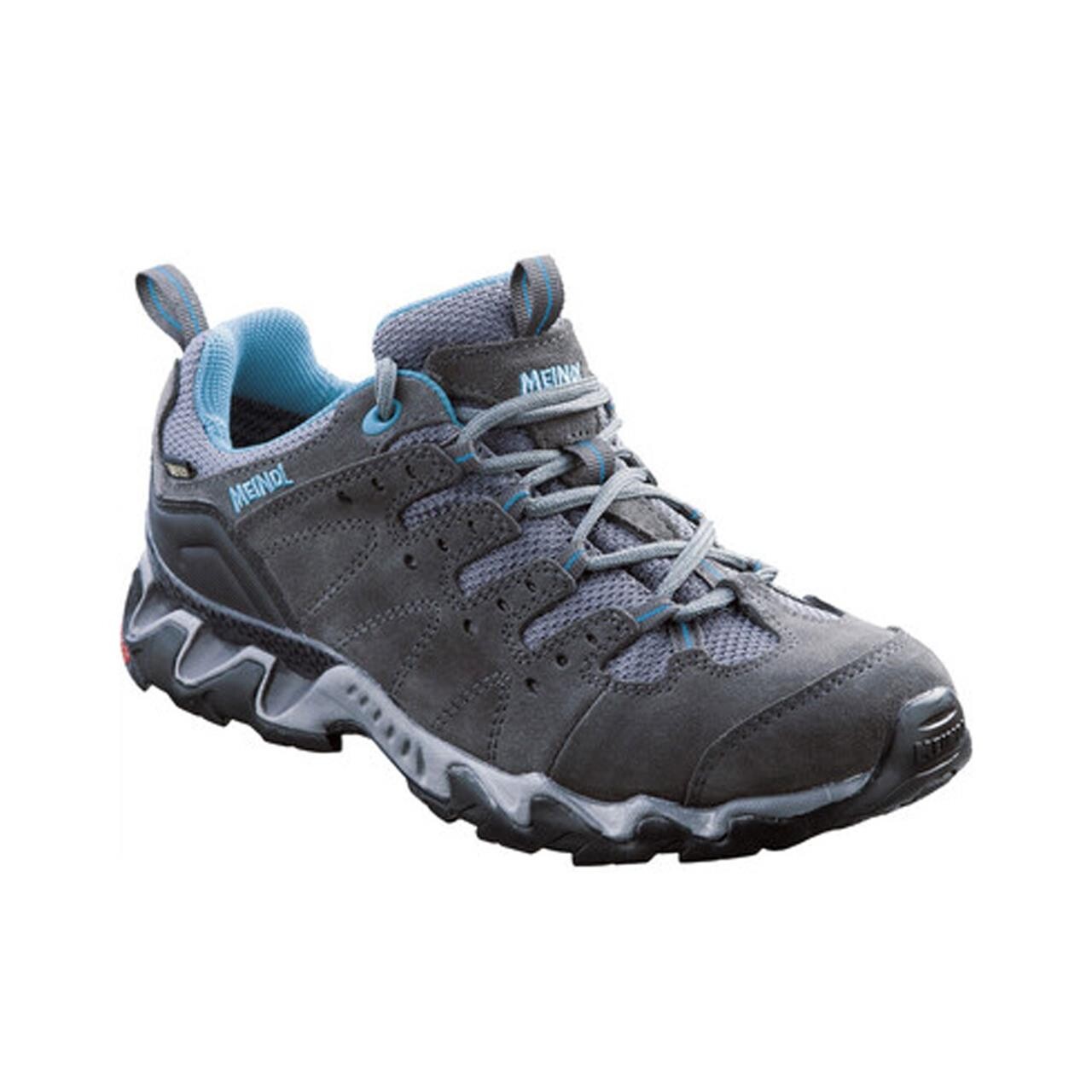 Se Meindl Womens Portland Lady GTX (Grå (GREY/PETROL) 37,5) hos Friluftsland.dk