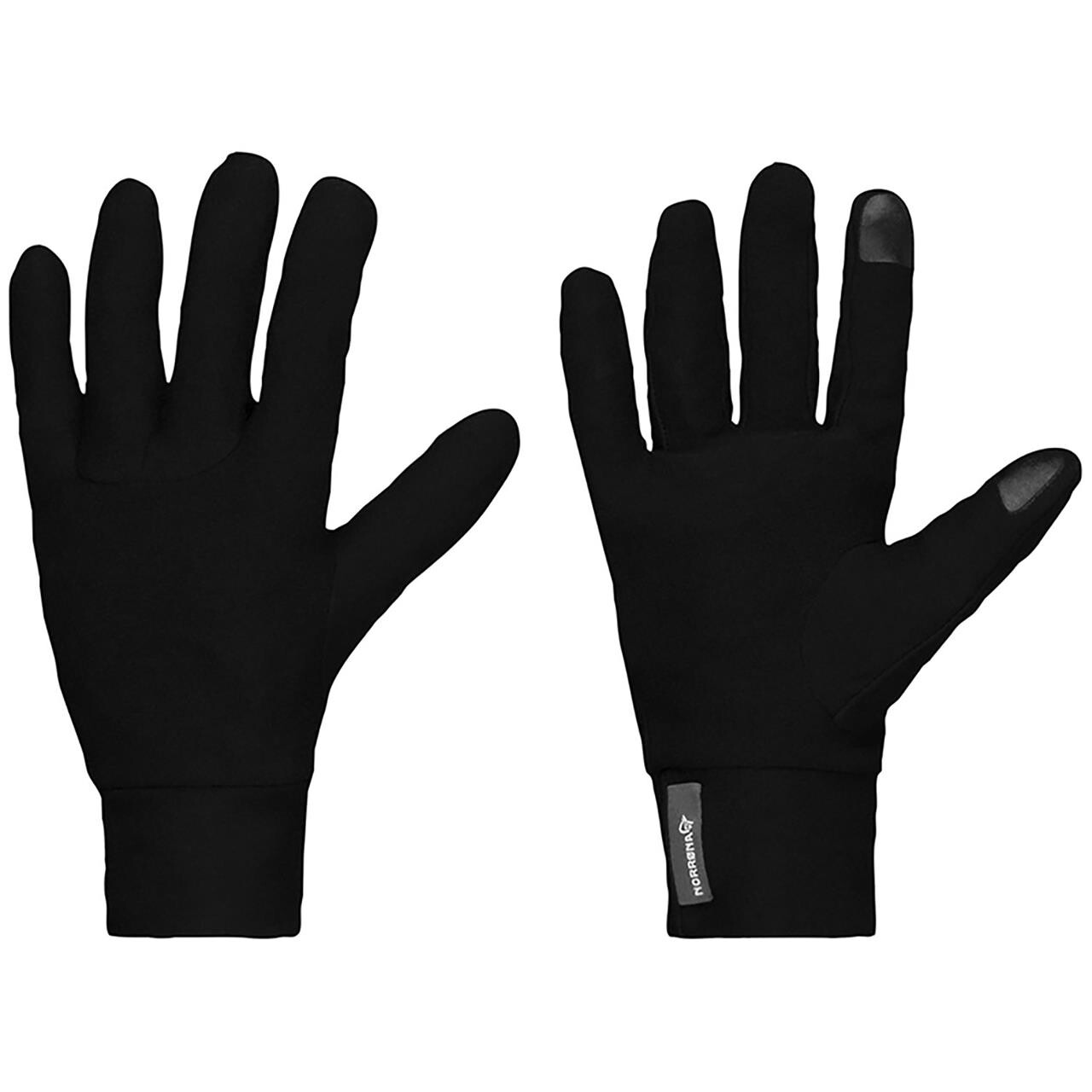 Norrøna /29 Merino Wool Liner Gloves (BLACK (CAVIAR) Large (L))