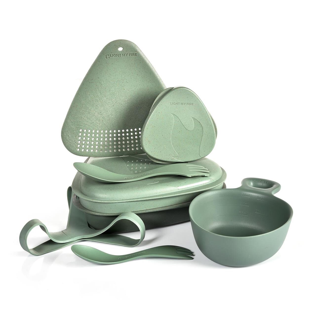 Se Light My Fire Outdoor Mealkit Bio (Grøn (SANDYGREEN)) hos Friluftsland.dk