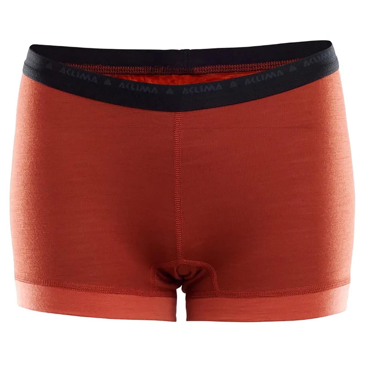 Aclima Womens Lightwool Hipsters Rød Red Ochre Burnt Sienna Small