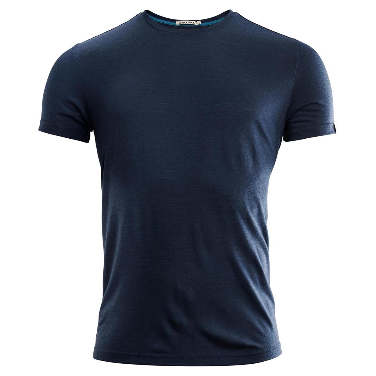 Aclima Mens Lightwool T Shirt Round Neck Blå Navy Blazer