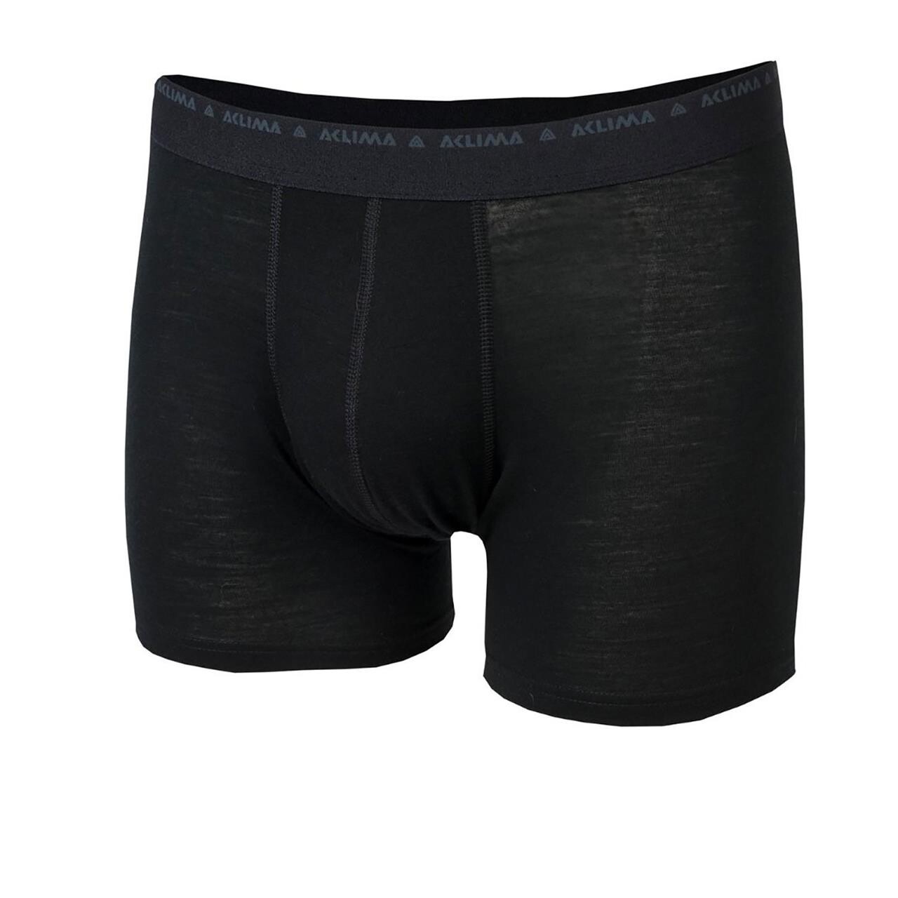 Aclima Mens Lightwool Shorts Sort Jet Black Xx Large