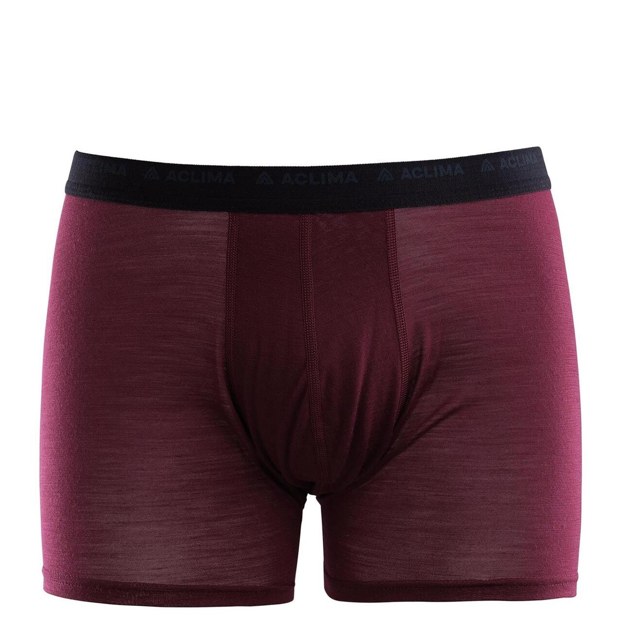 Aclima Mens Lightwool Shorts Rød Zinfandel X Large