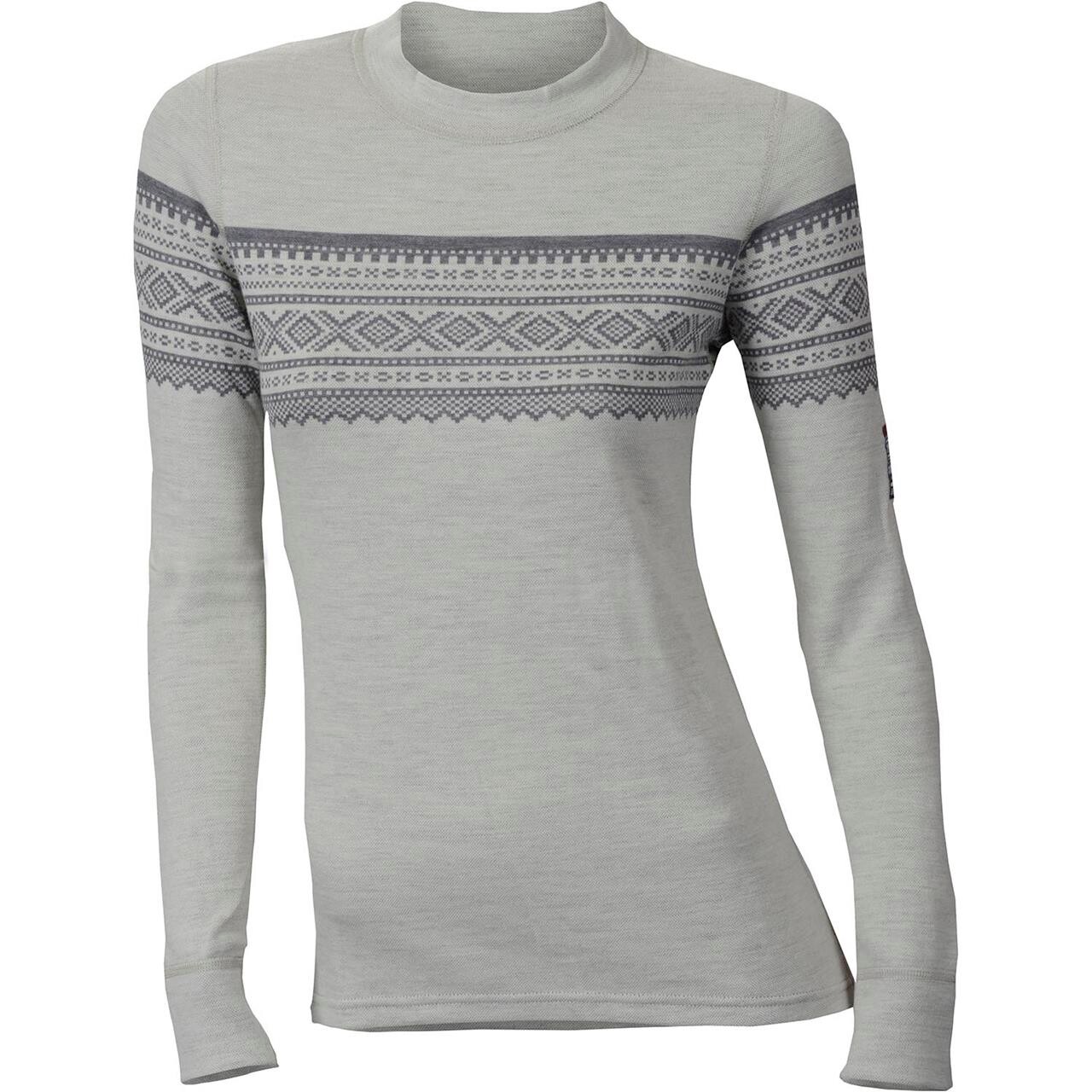 Aclima Womens Designwool Marius Crew Neck Grå GrÅfjell