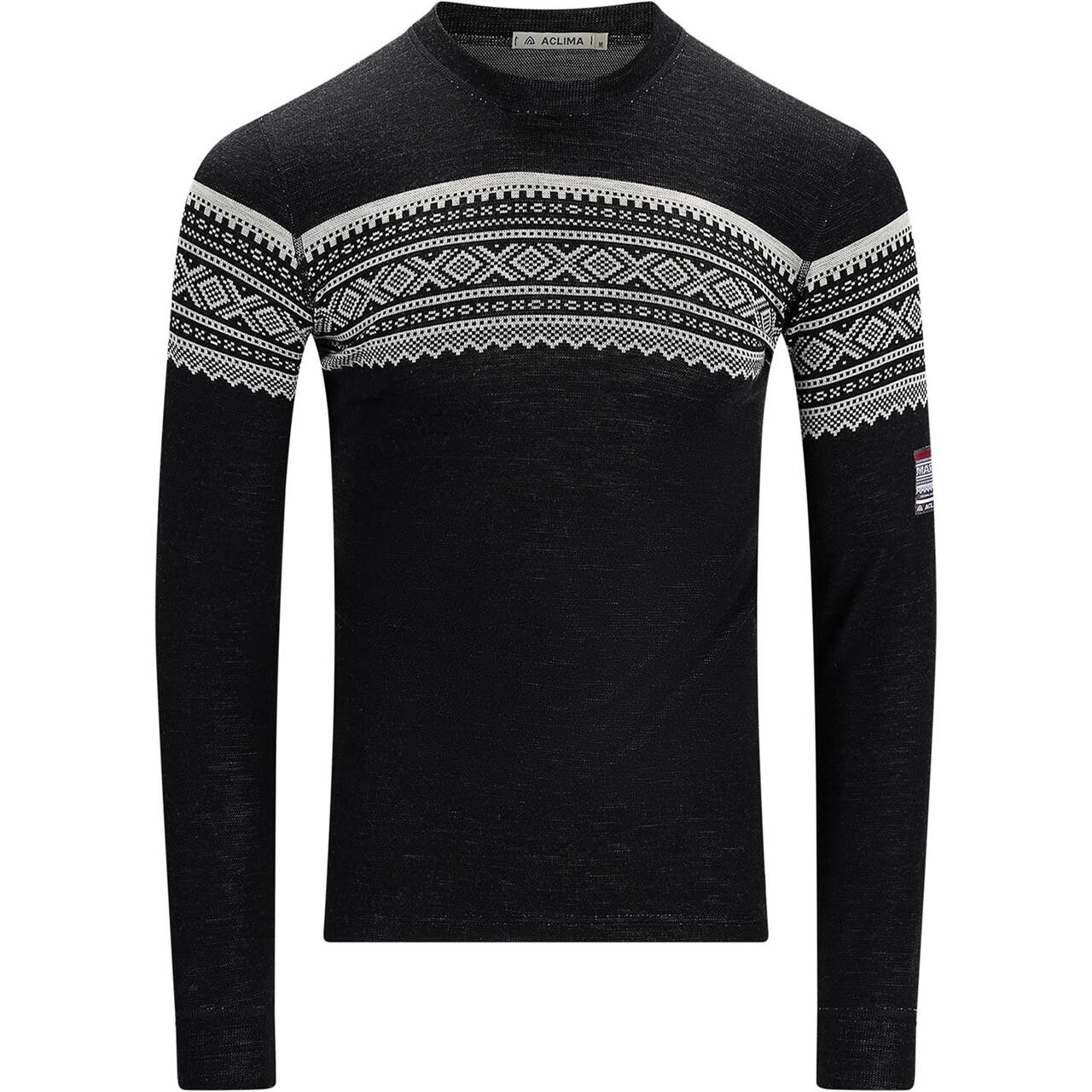 Aclima Mens Designwool Marius Crew Neck (Grå (RAVNÉS) XX-large)