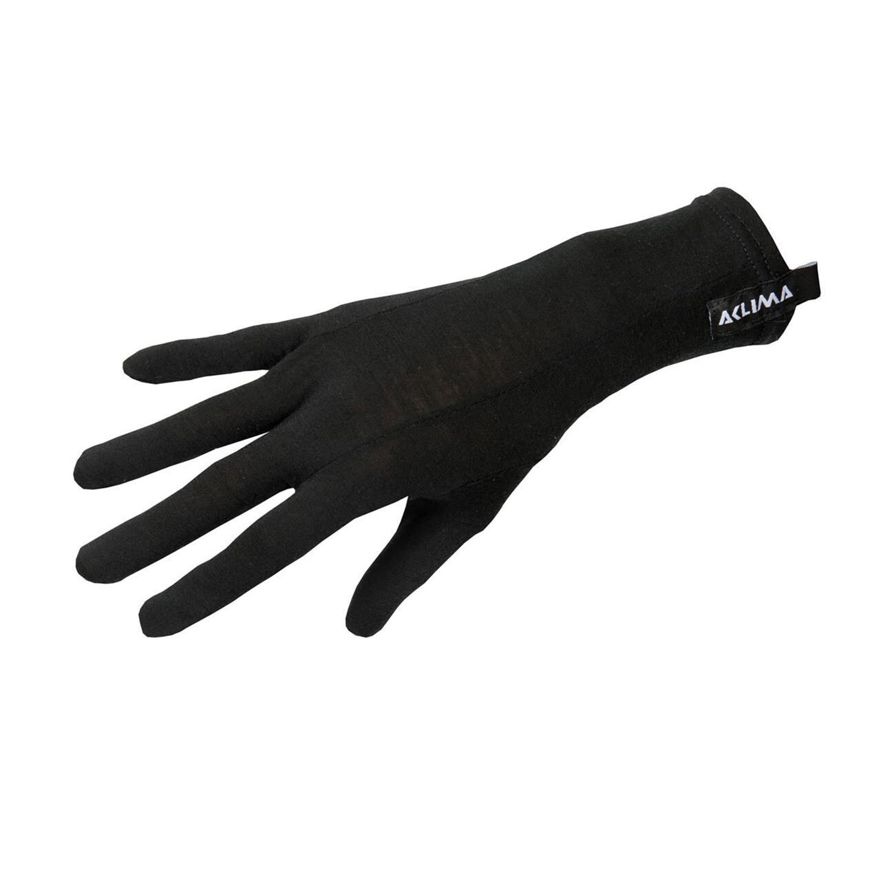 Aclima Hotwool Liner Gloves (Sort (BLACK) X-small)