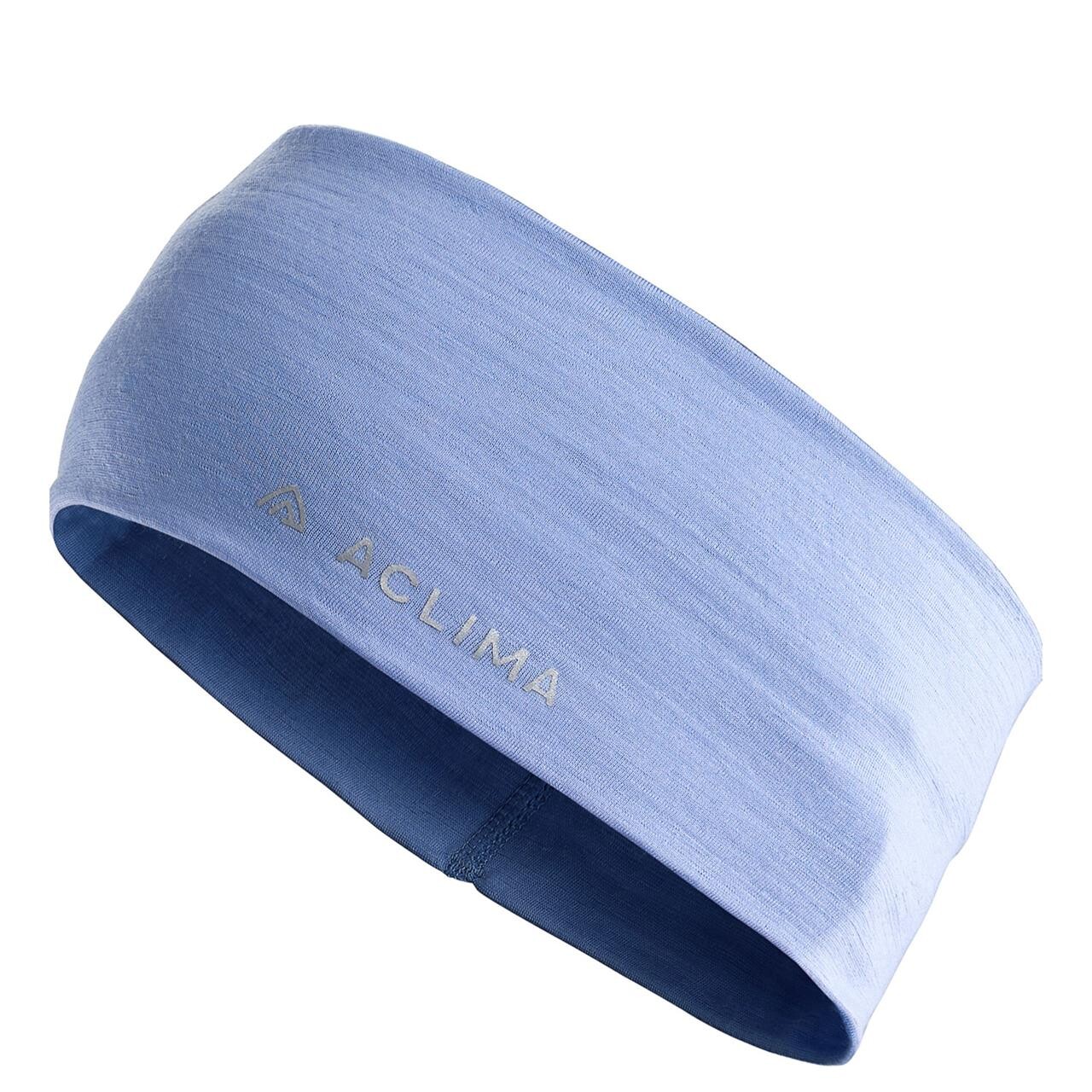 Aclima Lightwool Headband Lilla Purple Impression Medium