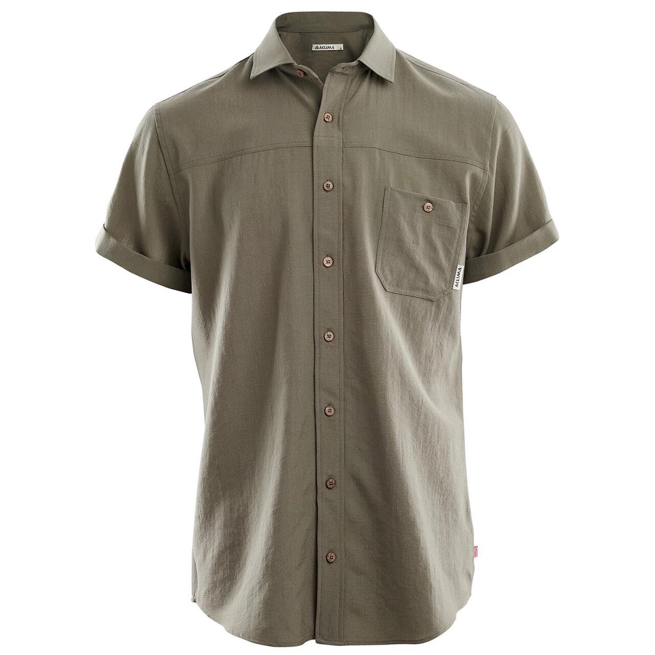 Aclima Mens Leisurewool Short Sleeve Shirt (Grøn (RANGER GREEN) Small)