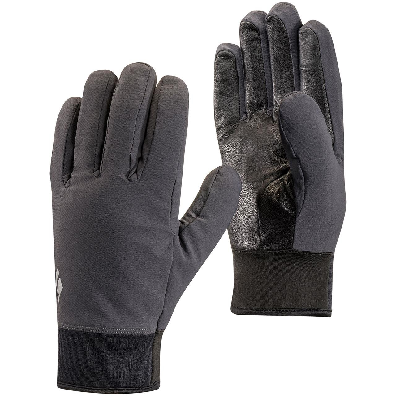 Se Black Diamond Midweight Softshell Glove (Grå (SMOKE) X-large) hos Friluftsland.dk