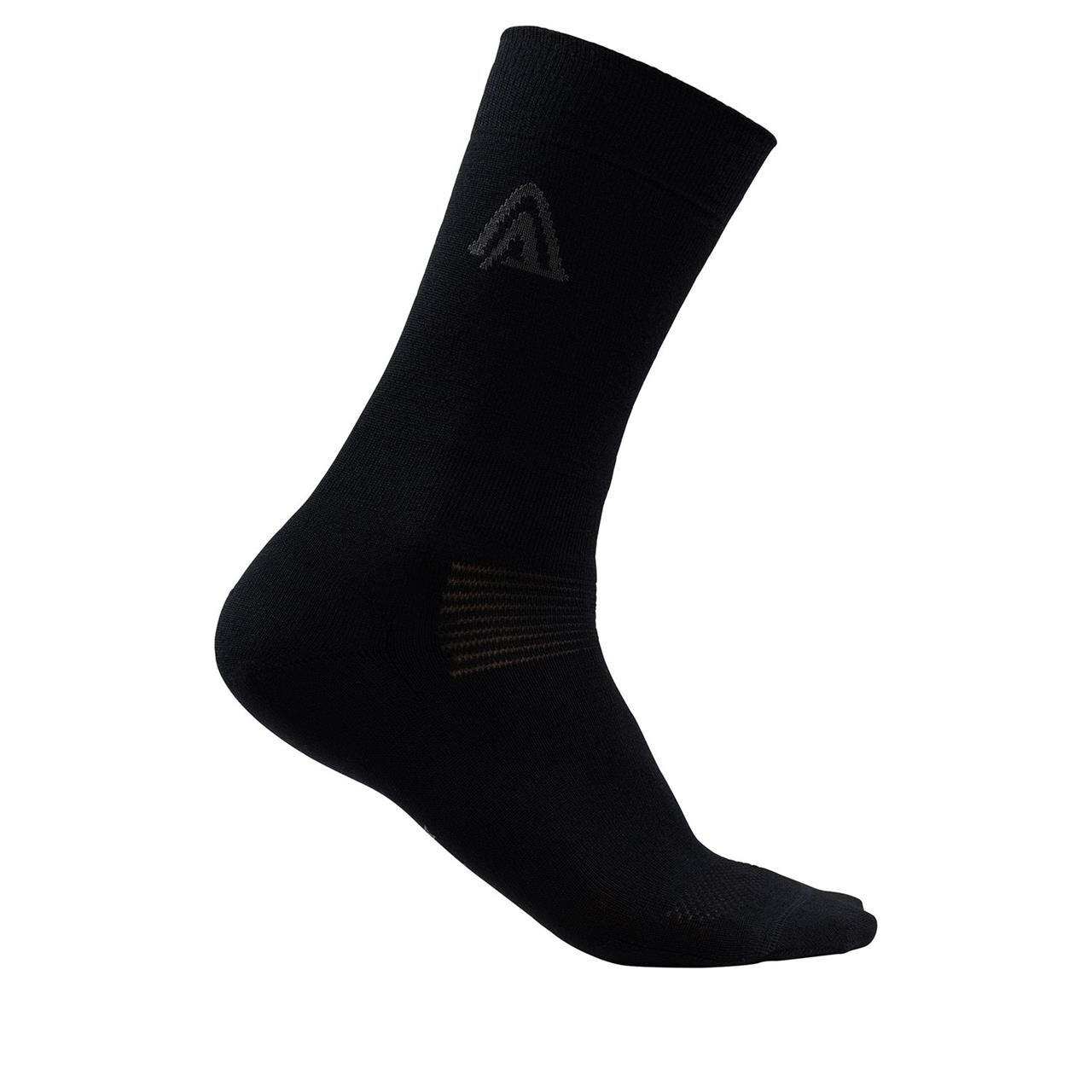 4: Aclima Liner Socks (BLACK (JET BLACK) 40-43 (40-43))