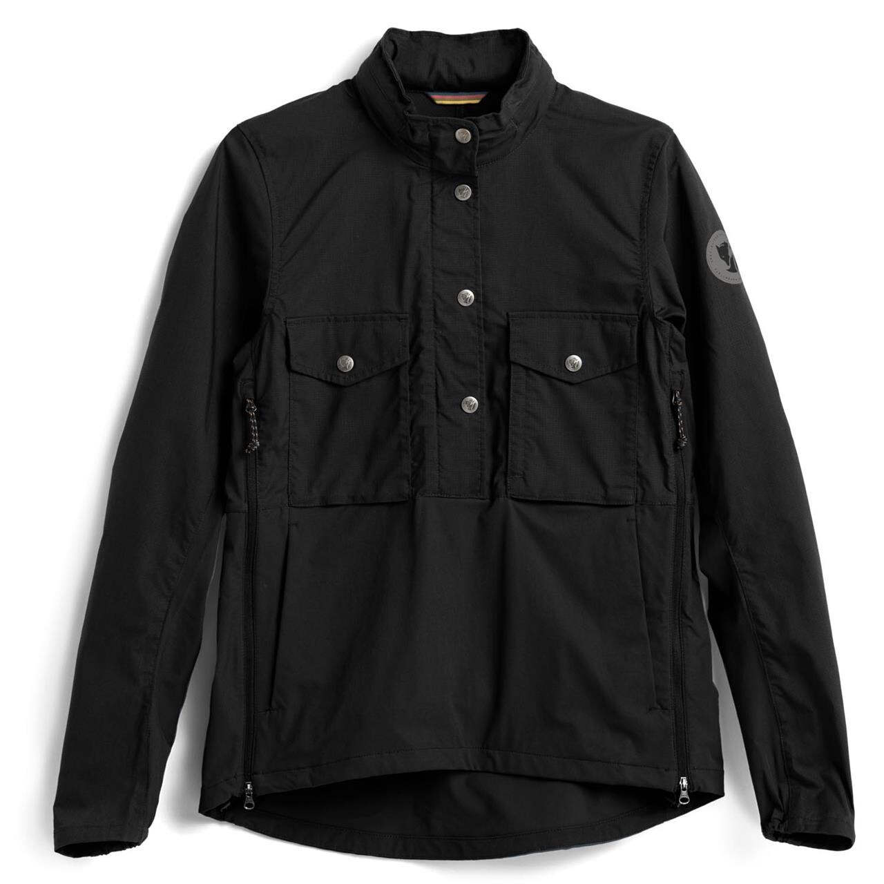 Fjallraven Womens S/f Raven Anorak Sort Black/550 X Large