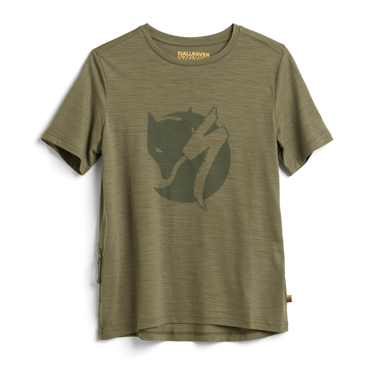Fjällräven Womens S/F Wool T-shirt  (Grøn (GREEN/620) Large)
