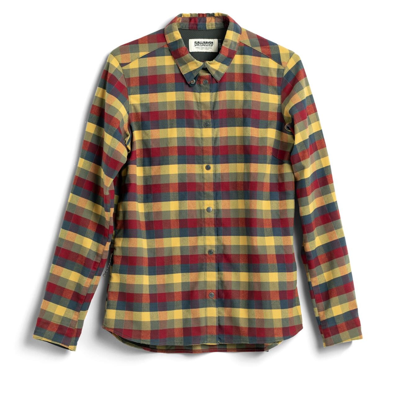 Fjällräven Womens S/F Riders Flannel Shirt LS (Gul (FLAG CHECK/701) X-small)