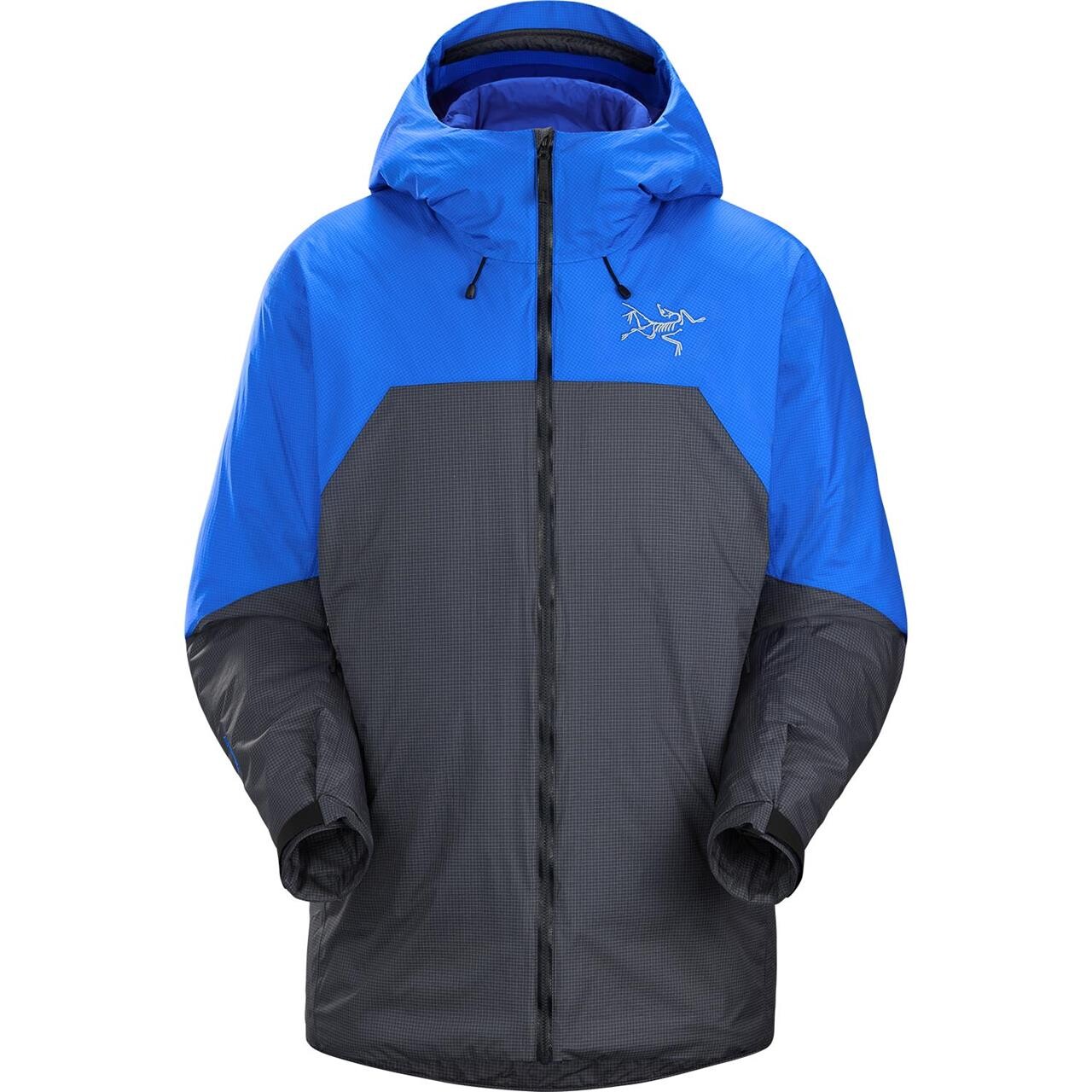 Se Arcteryx Mens Rush Insulated Jacket 2022 model (Blå (FLUIDITY/GRAPHITE) Medium) hos Friluftsland.dk