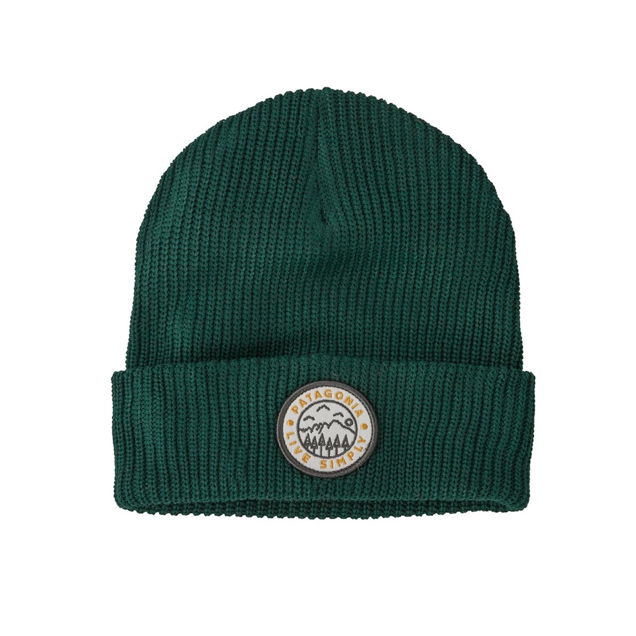 Patagonia Kids Logo Beanie (GREEN (LIVE SIMPLY CREST:PINYON GREEN) One size (ONE SIZE))