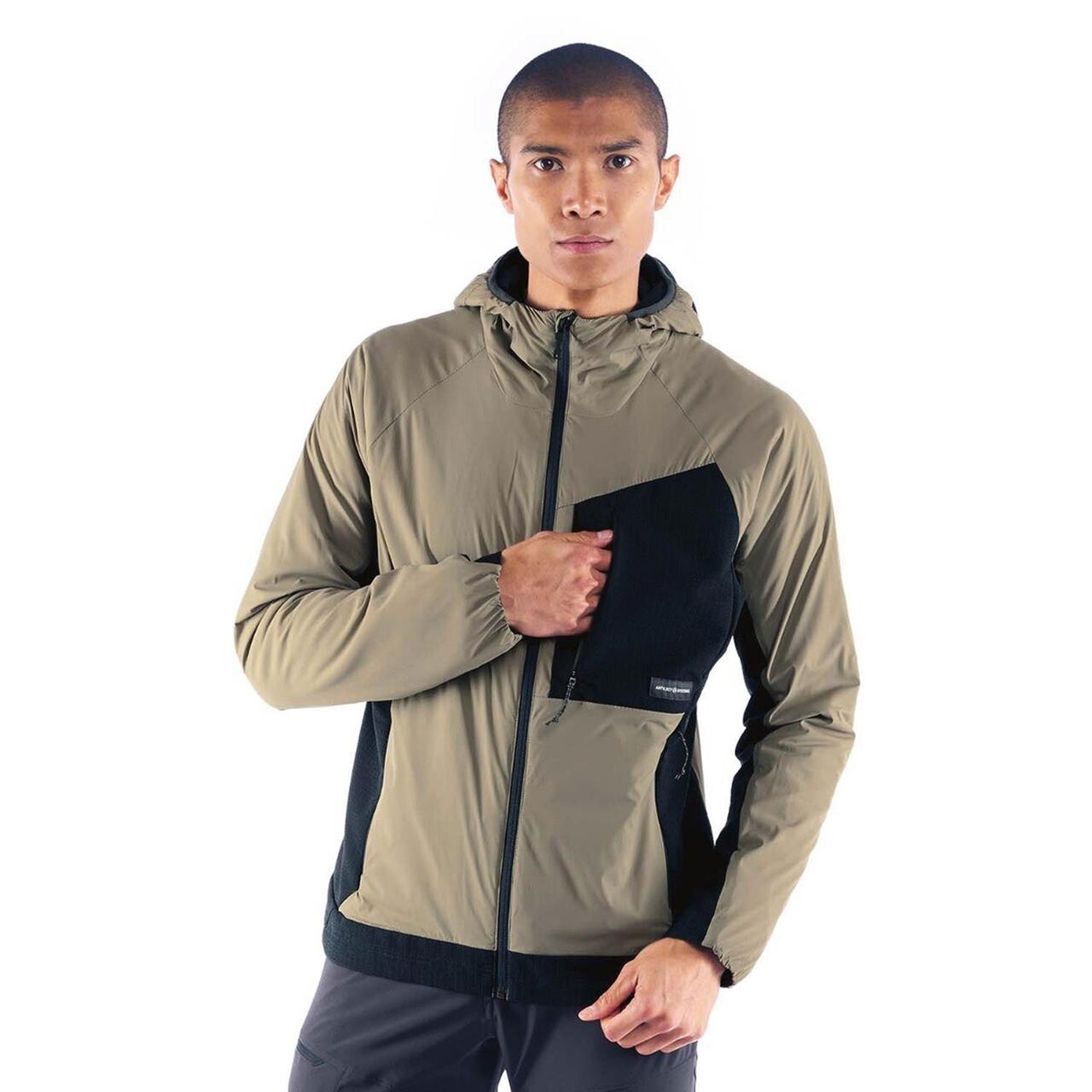 Se Artilect Mens Darkstart Fusion Jacket (Beige (CLAY/BLACK) Small) hos Friluftsland.dk