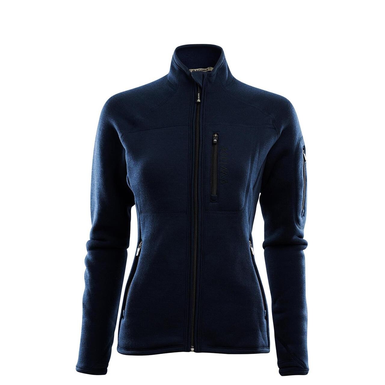 Se Aclima Womens FleeceWool Jacket (Blå (NAVY BLAZER) X-small) hos Friluftsland.dk