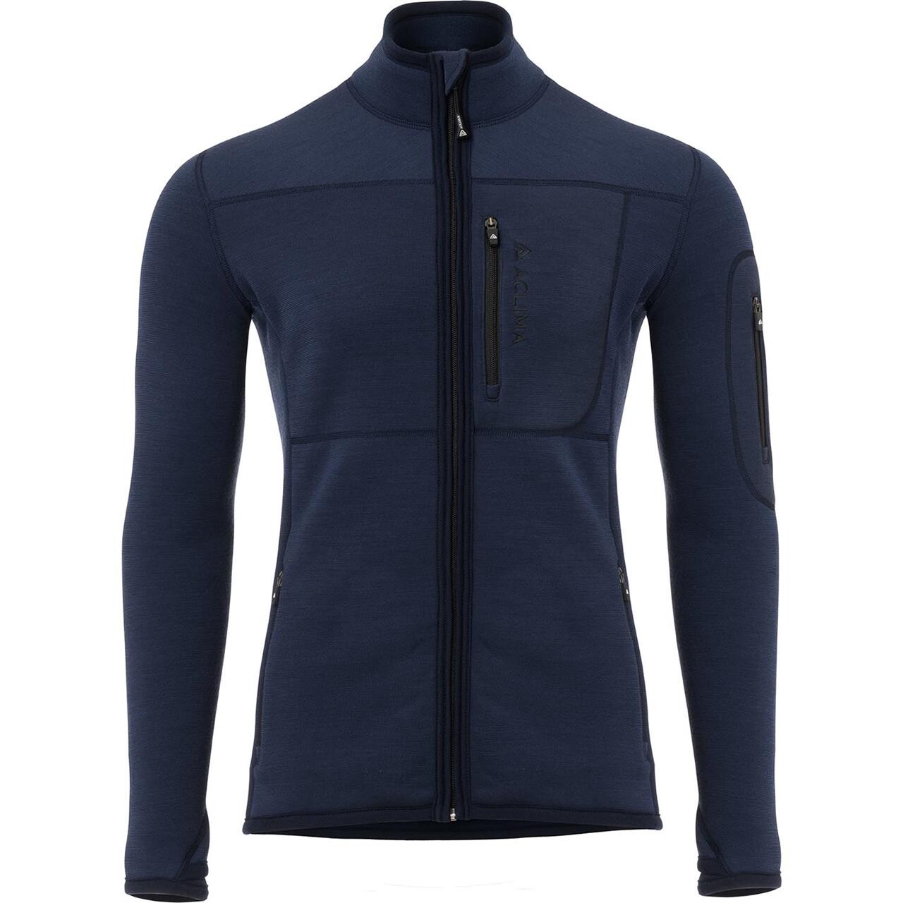 Aclima Mens Fleecewool Jacket Blå Navy Blazer Xx Large