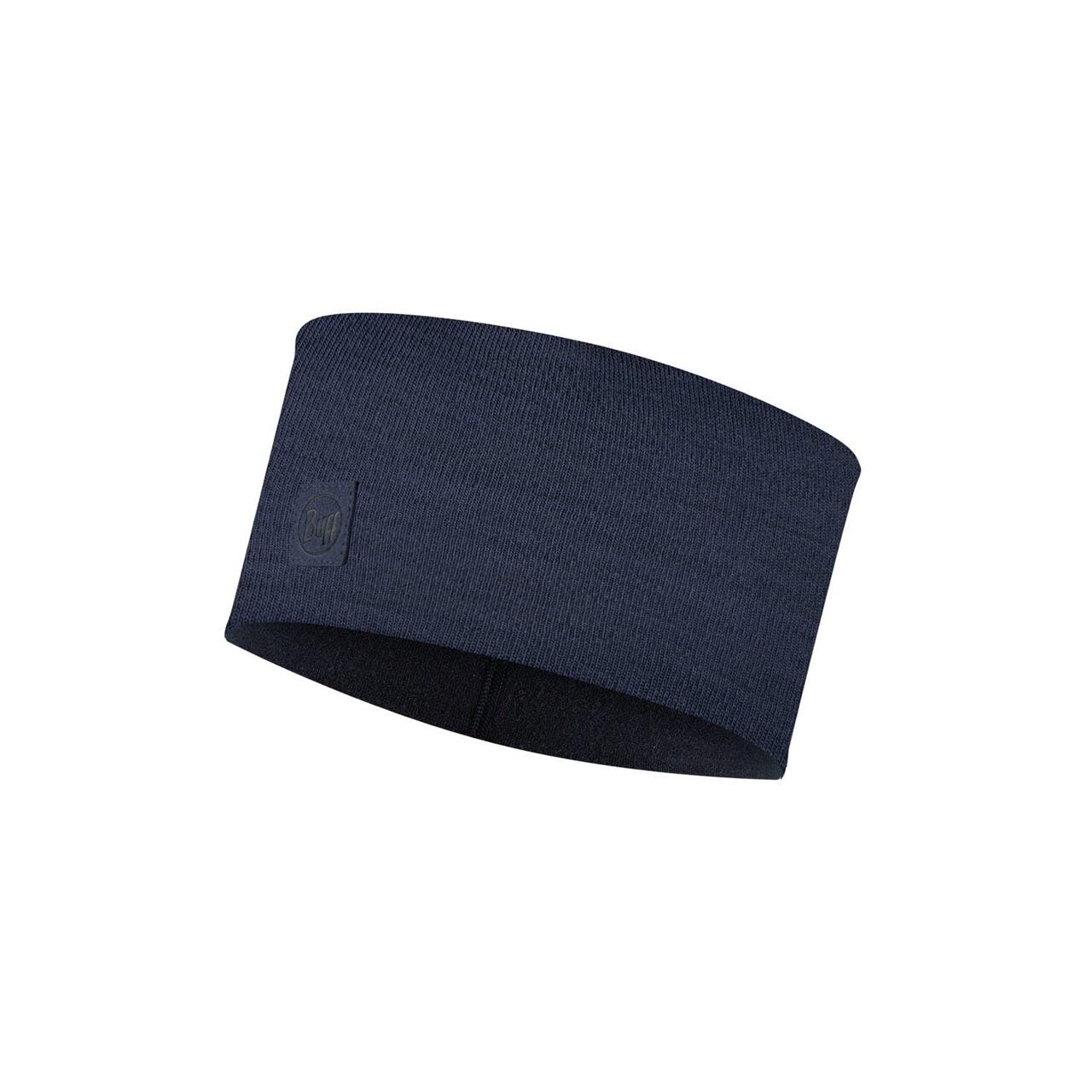 Billede af Buff Merino Wide Headband (Blå (SOLID NIGHT BLUE) One size)