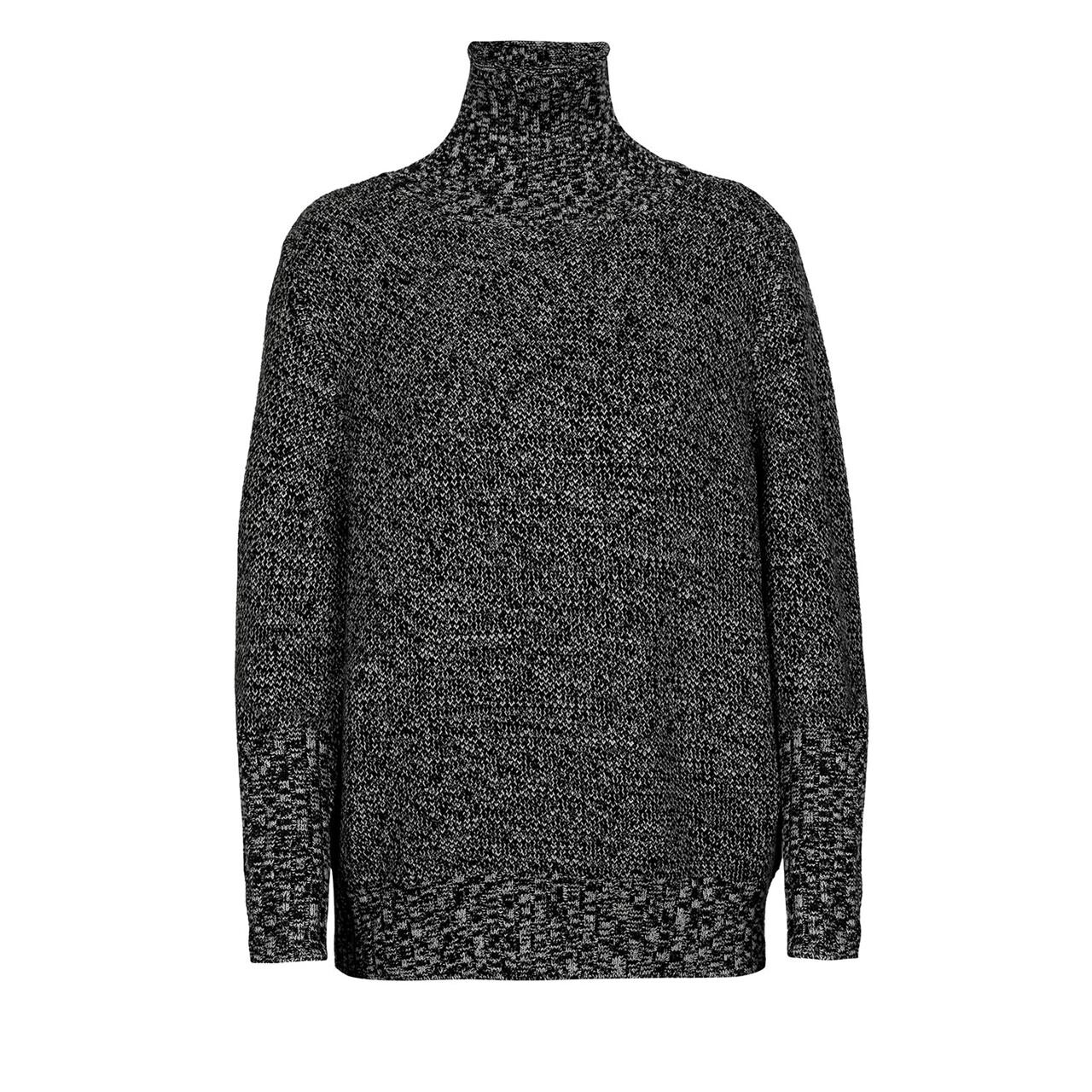 Se Icebreaker Womens Seevista Funnel Neck Sweater (Sort (BLACK/SNOW) X-large) hos Friluftsland.dk