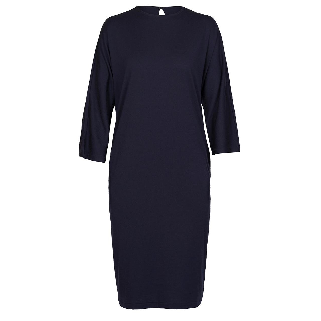 Billede af Icebreaker Womens Oasis L/S Dress (Blå (MIDNIGHT NAVY) X-large)