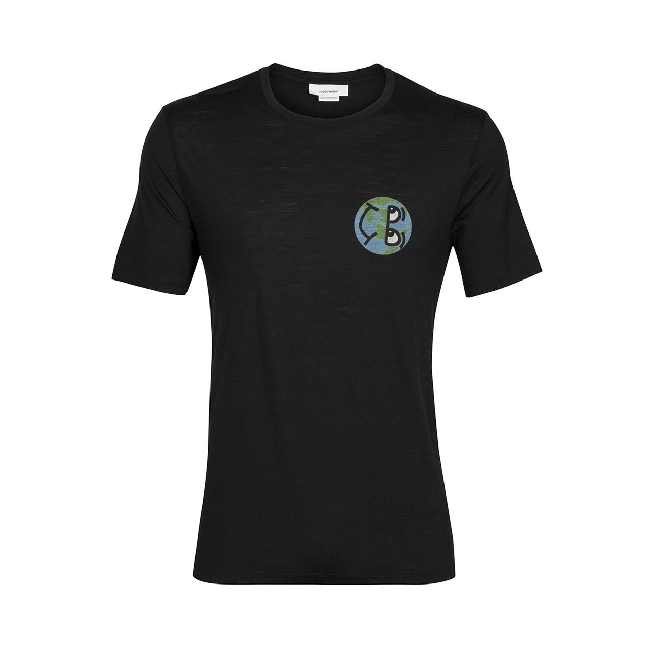 Se Icebreaker Mens Tech Lite II S/S Tee Ib Story (Sort (BLACK) Small) hos Friluftsland.dk