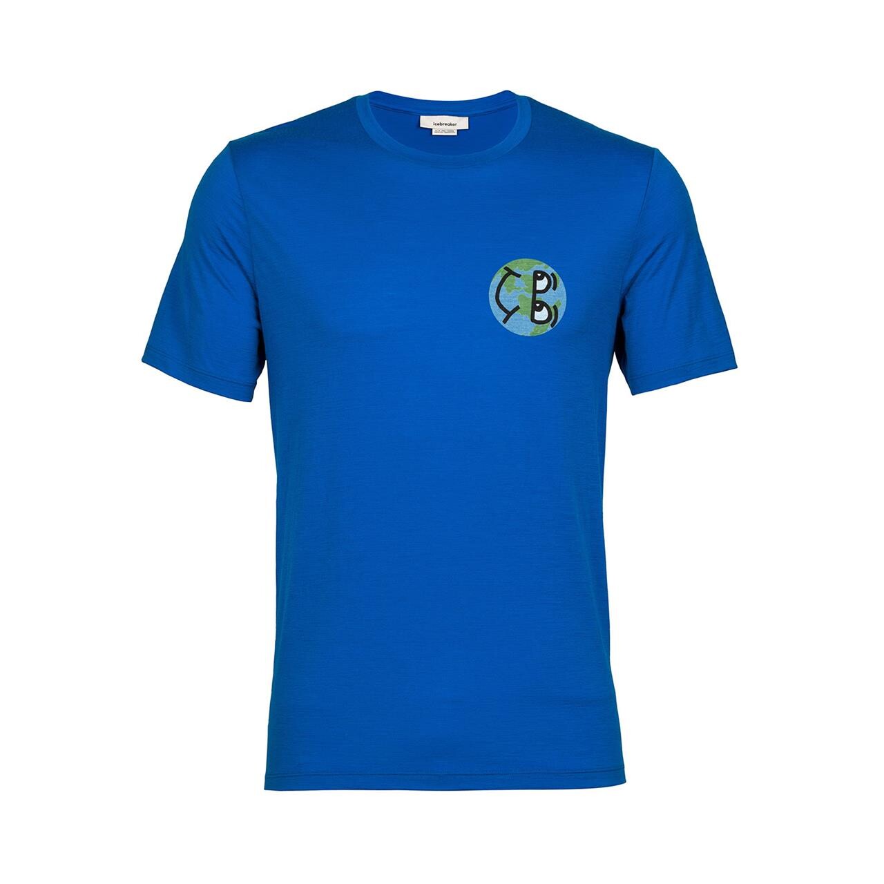 Billede af Icebreaker Mens Tech Lite II S/S Tee Ib Story (Blå (LAZURITE) Small)