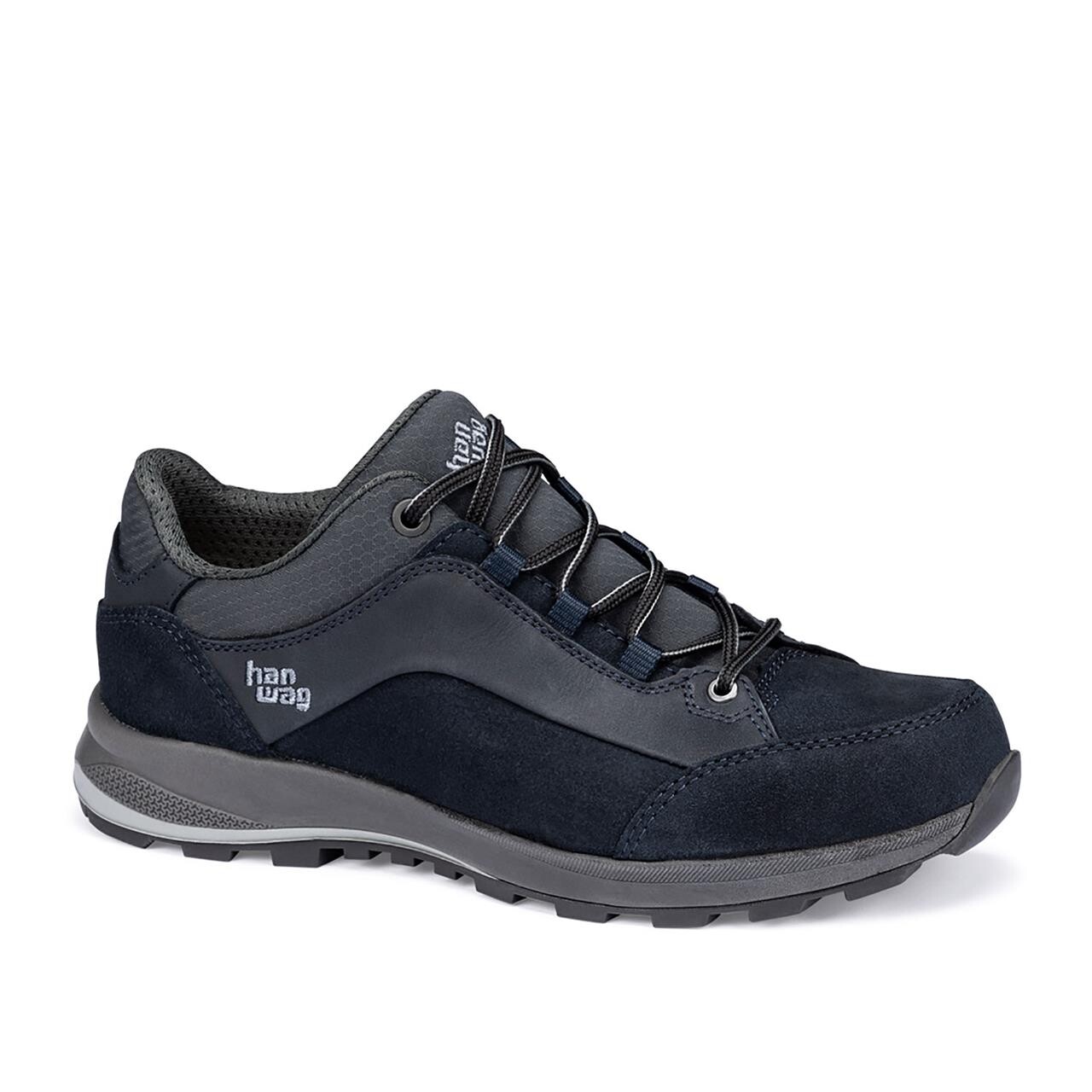 Se Hanwag Womens Banks Low Bunion Lady LL (Blå (NAVY/ASPHALT) 39,5) hos Friluftsland.dk