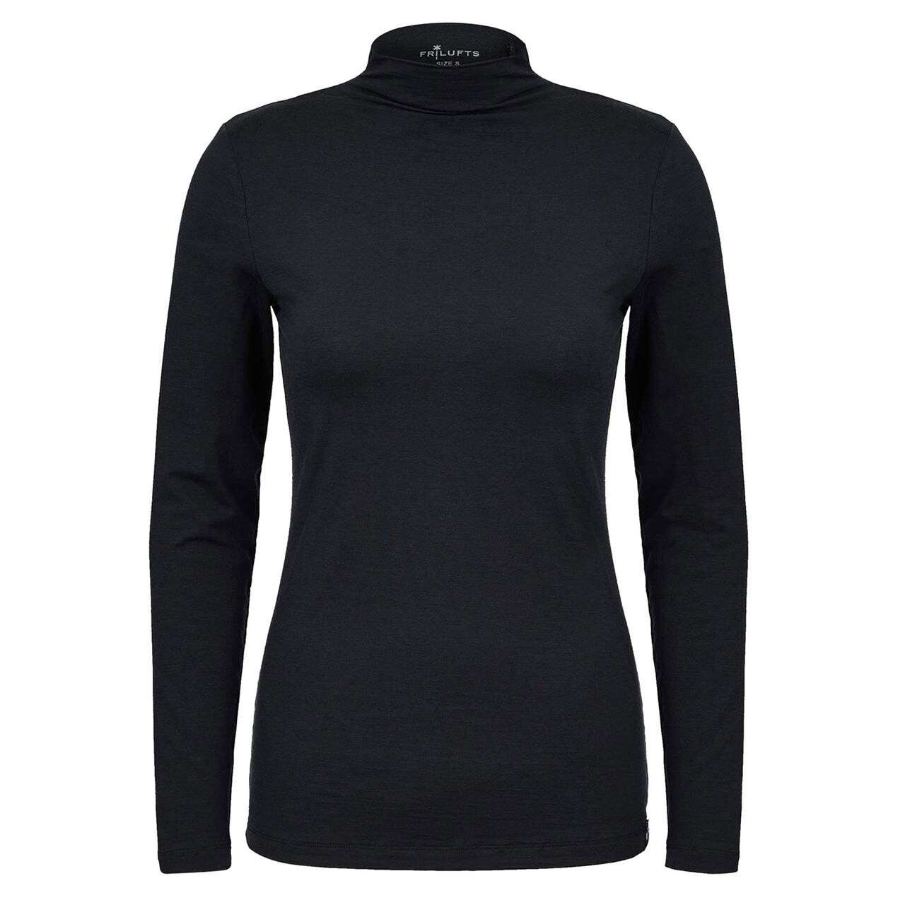 Frilufts Womens Ojobi Turtleneck Longsleeve (Sort (CAVIAR) Large)