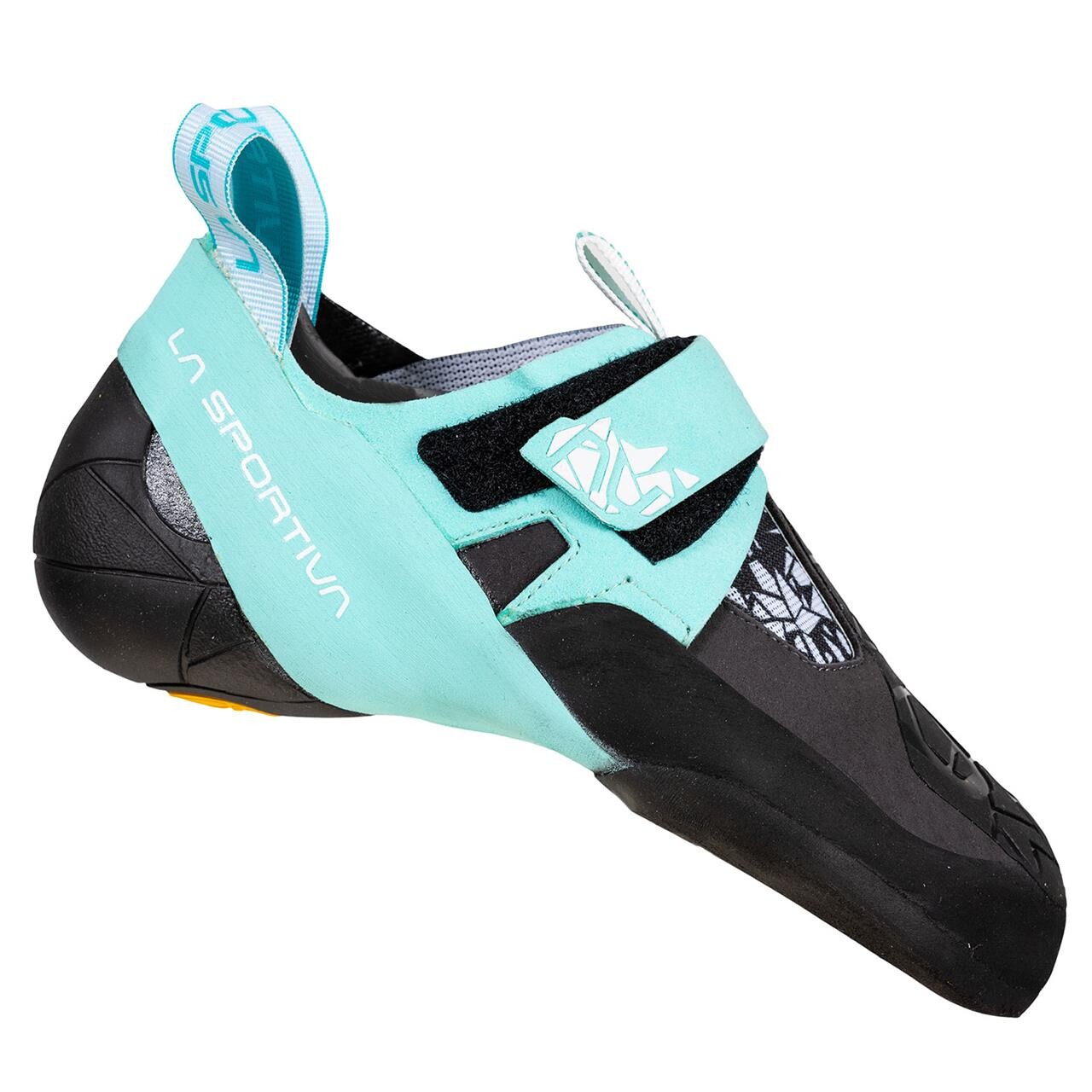 Se La Sportiva Womens Skwama Vegan (Grå (CARBON/TURQUOISE) 36) hos Friluftsland.dk