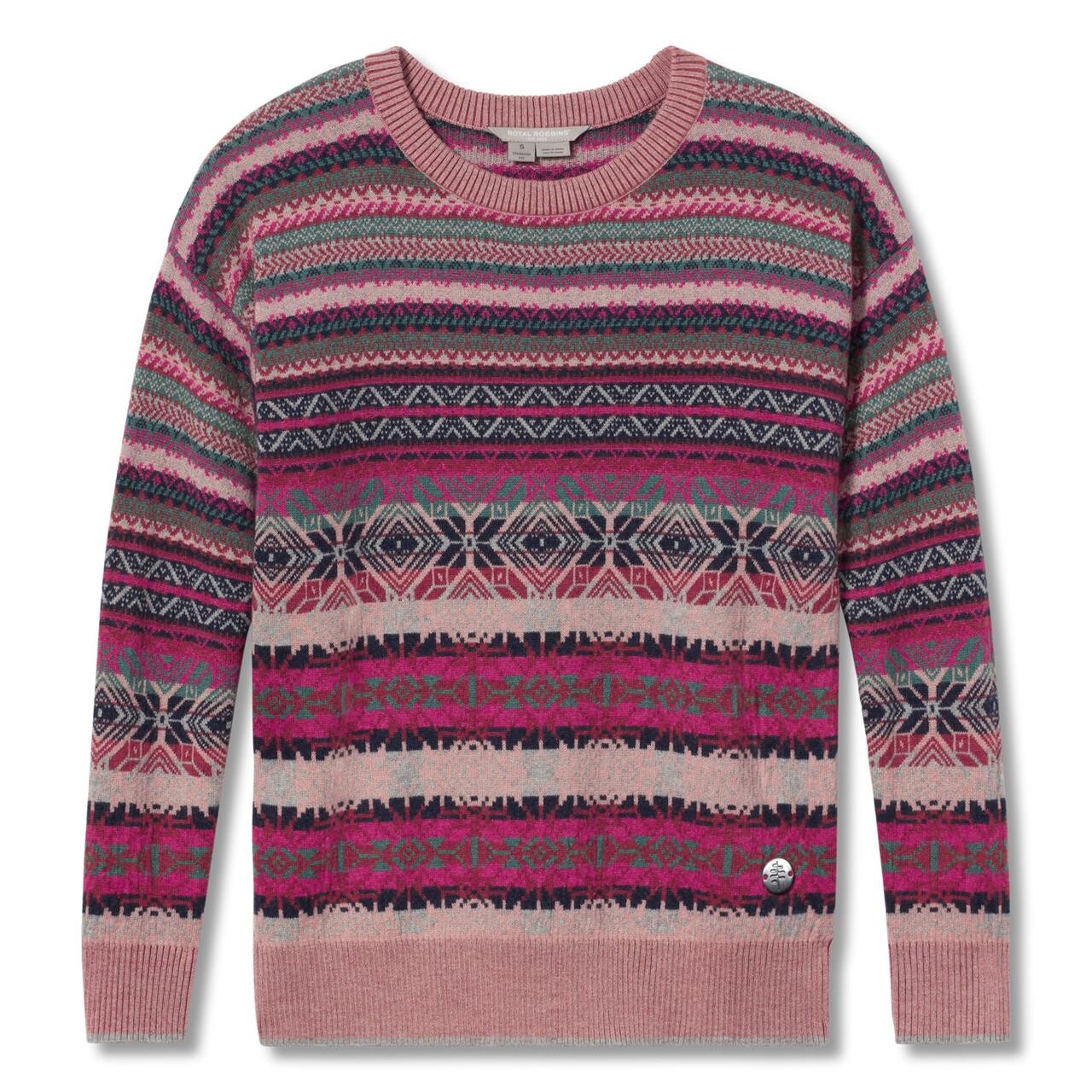 Royal Robbins Womens Westlands Relaxed Pullover Lyserød Fuchsia Medium