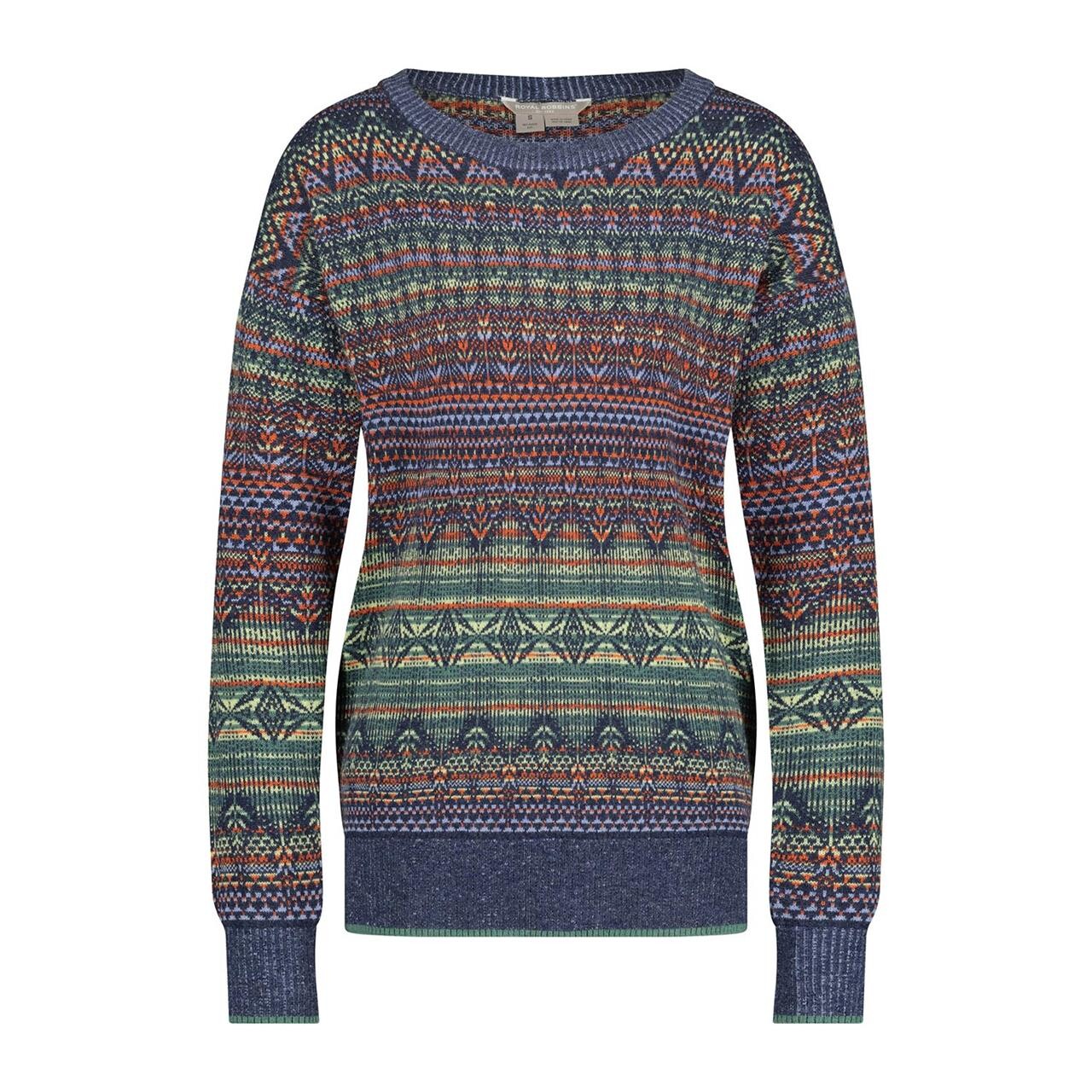 Se Royal Robbins Womens Westlands Relaxed Pullover (Blå (DEEP BLUE MUIR PT) Large) hos Friluftsland.dk