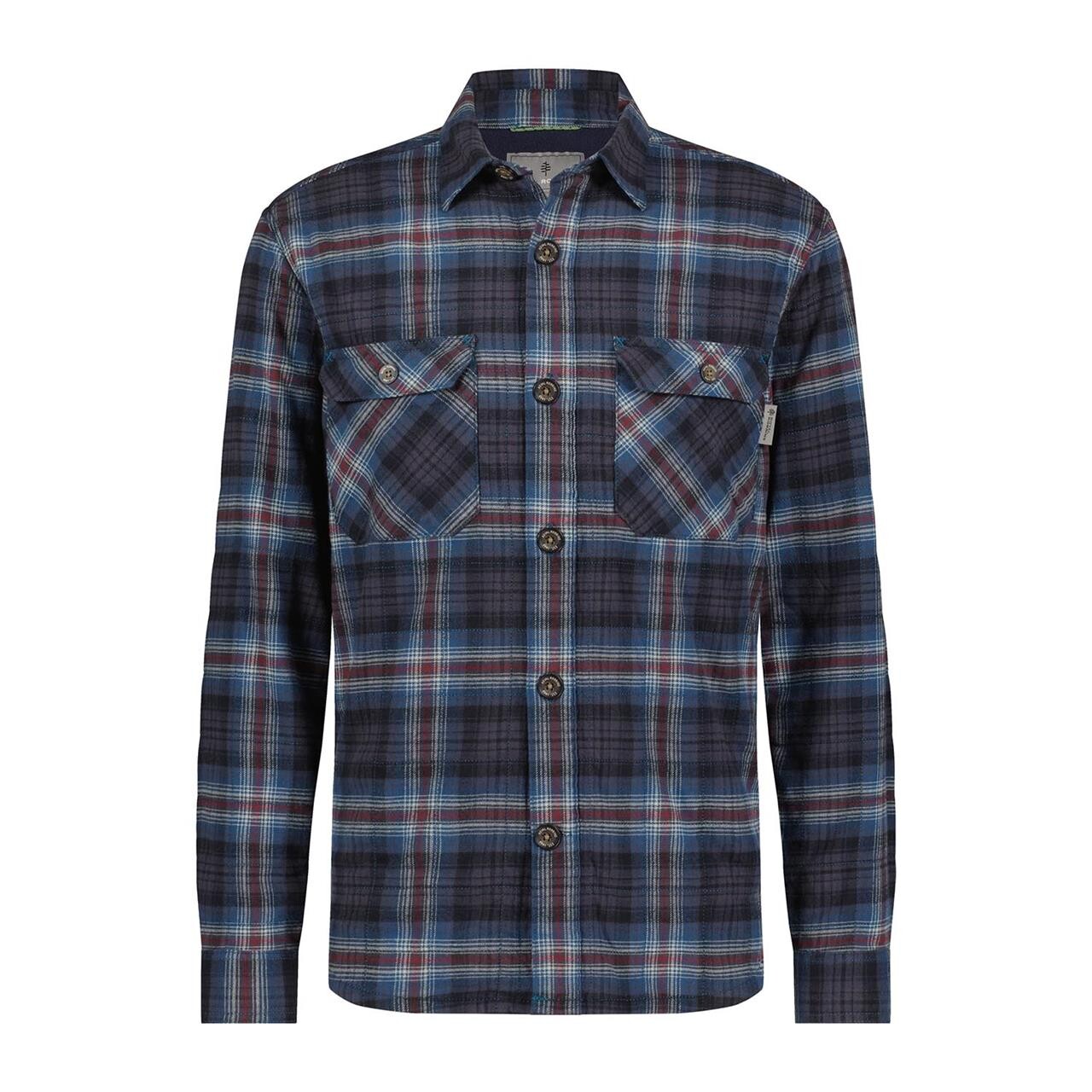 Billede af Royal Robbins Mens Snowcap Lined Flannel L/S (Blå (ORION RUSH CREEK PLD) Large)