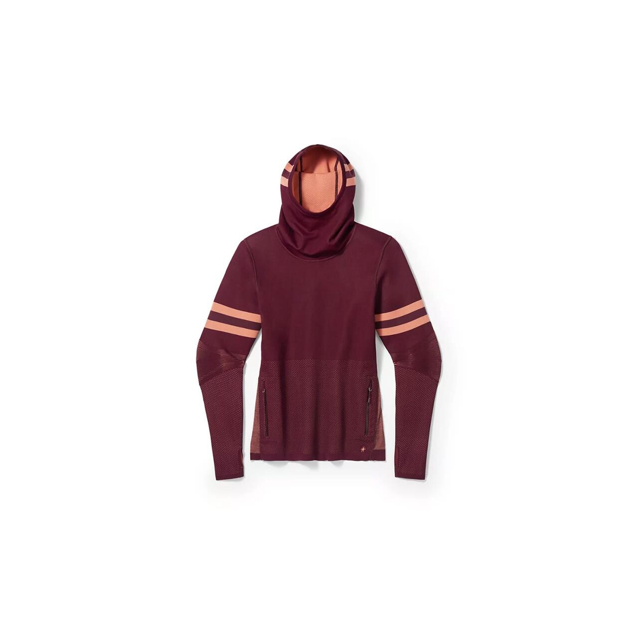 Billede af Smartwool Womens Intraknit Merino Tech PO Hoodie (Sort (BLACK CHERRY) Small)