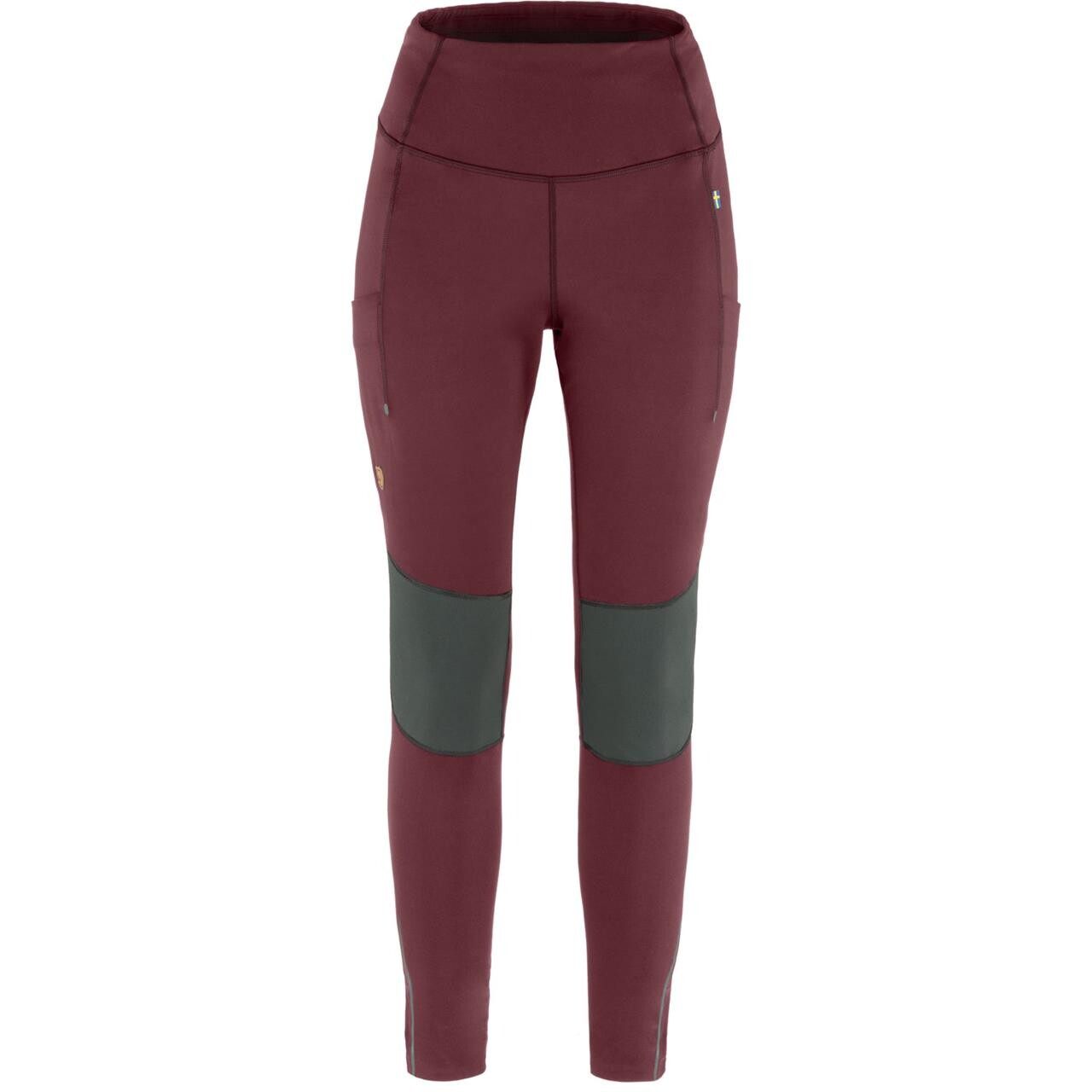 Fjällräven Womens Abisko Värm Trekking Tights (Rød (PORT-IRON GREY/357-048) Small)