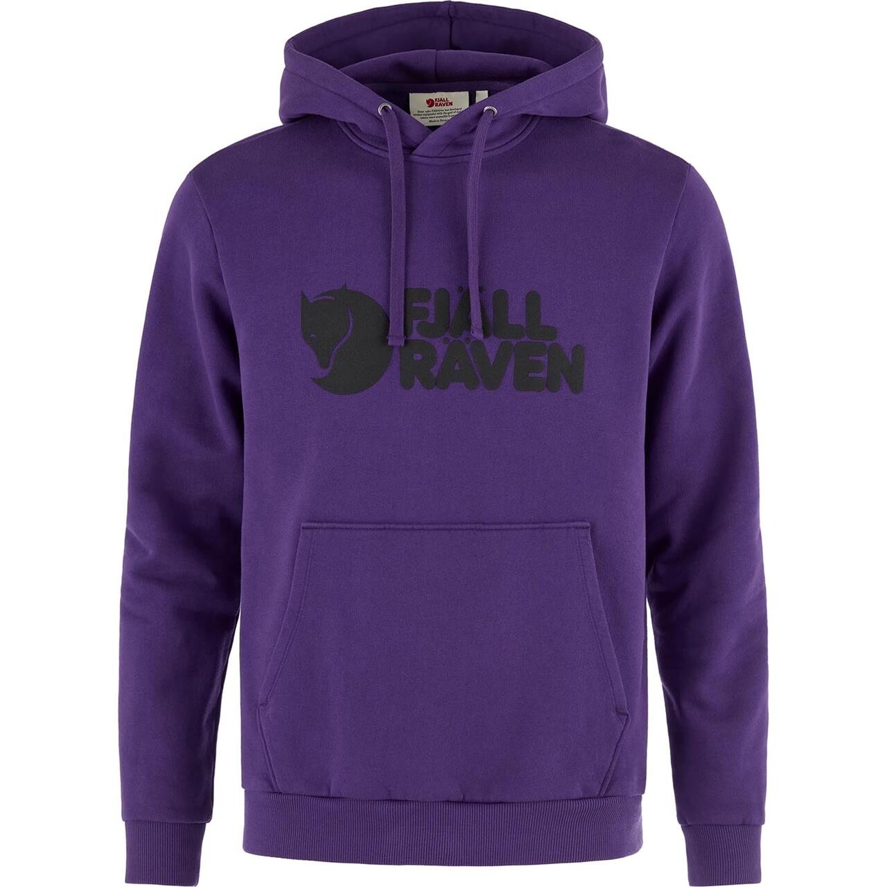 Fjällräven Mens Fjällräven Logo Hoodie (Lilla (DARK VIOLET/425) Large)