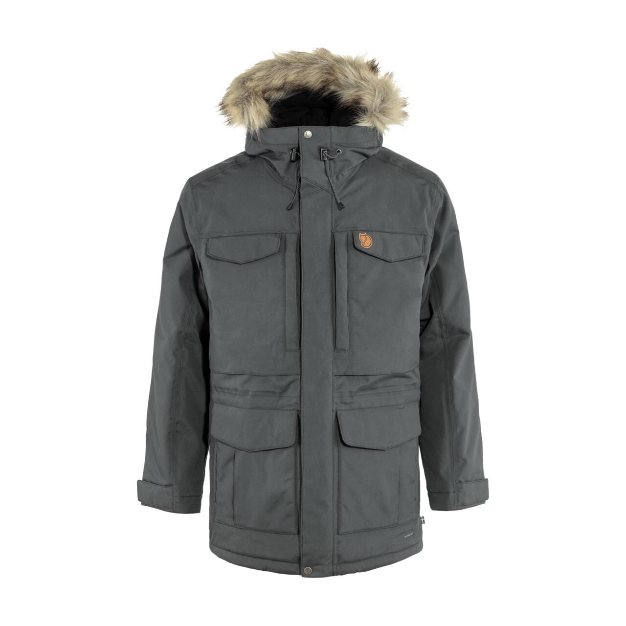 Fjällräven Mens Nuuk Parka (Grå (BASALT/050) Medium)