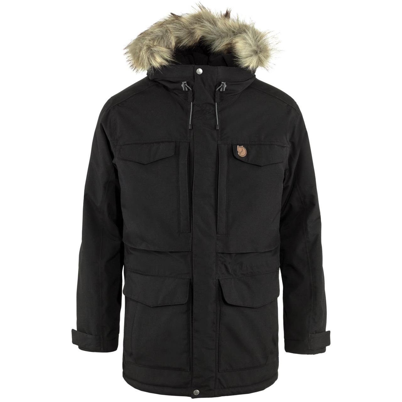 Se Fjällräven Nuuk Parka Men-black-L - Vinterjakker til mænd hos Friluftsland.dk