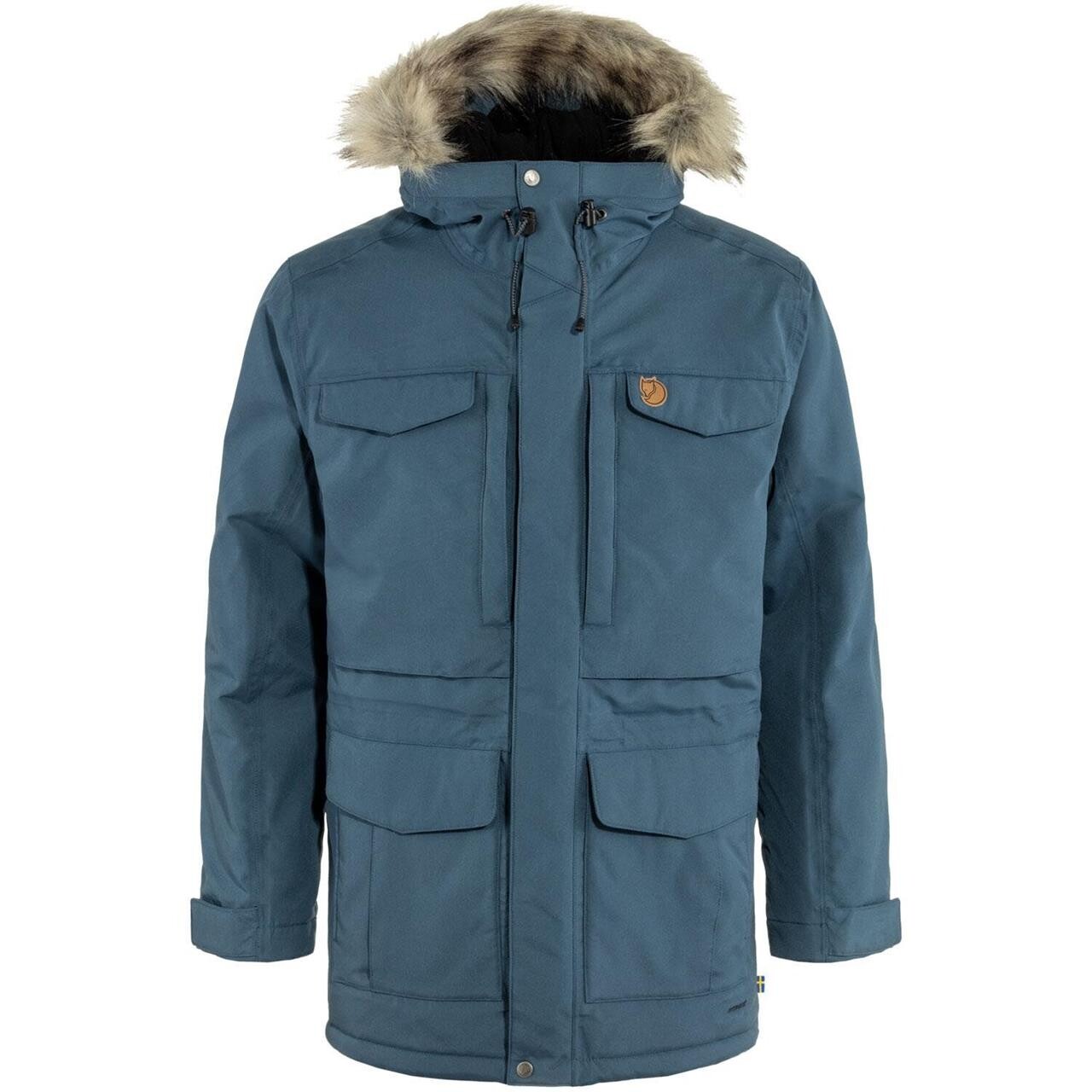 Fjällräven Mens Nuuk Parka (Blå (MOUNTAIN BLUE/570) X-large)