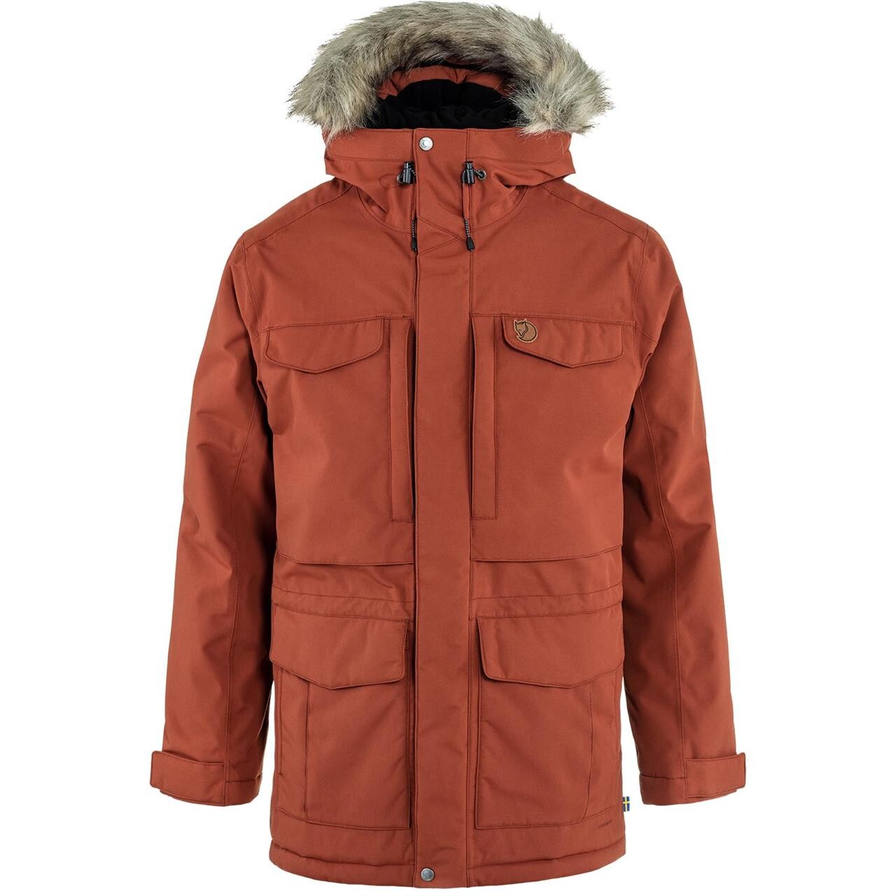 Fjällräven Mens Nuuk Parka (Rød (AUTUMN LEAF/215) Medium)