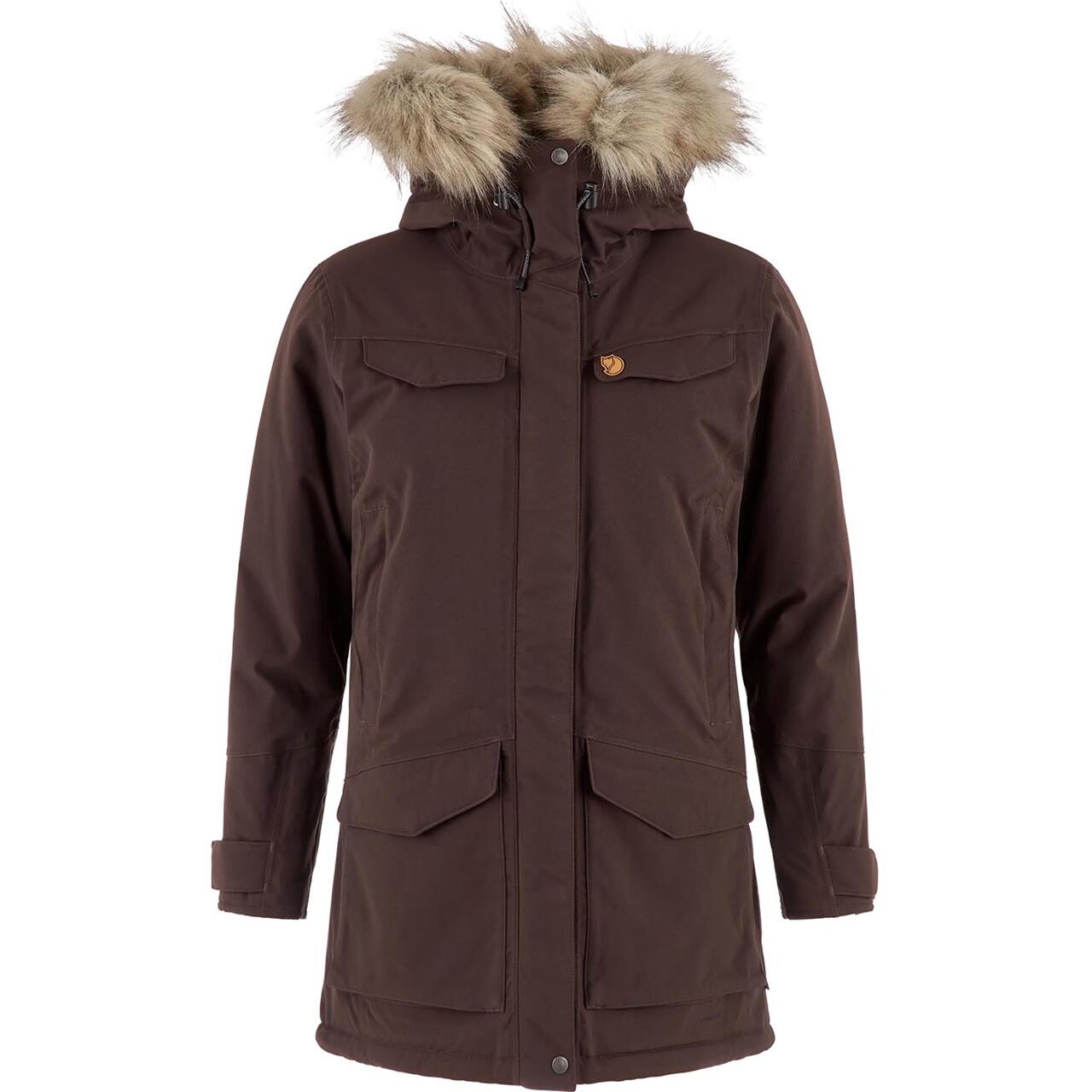 Fjällräven Womens Nuuk Parka (Brun (BLACK OAK/294) Large)