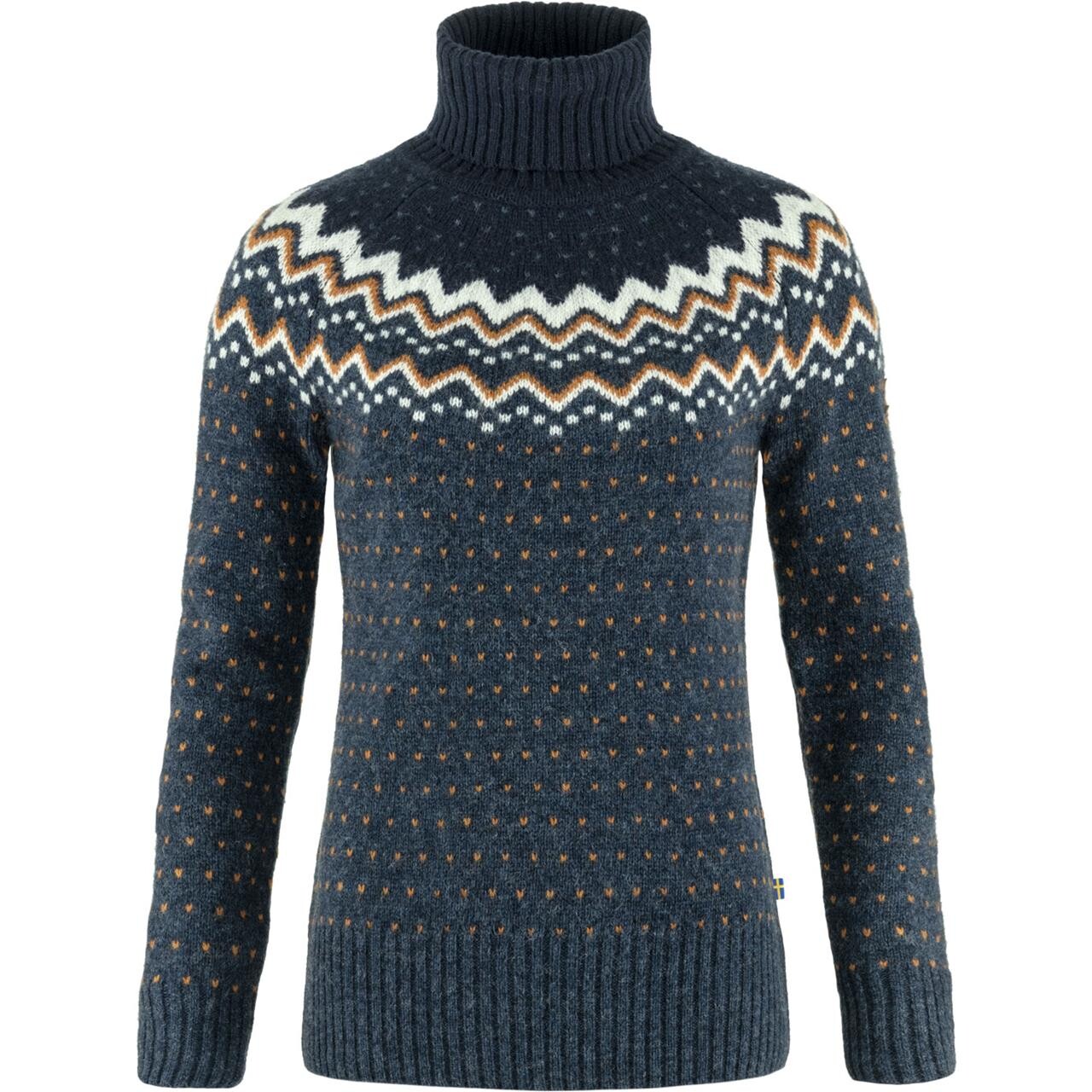 Fjällräven Womens Évik Knit Roller Neck (Blå (NAVY-DARK NAVY/560-555) X-small)