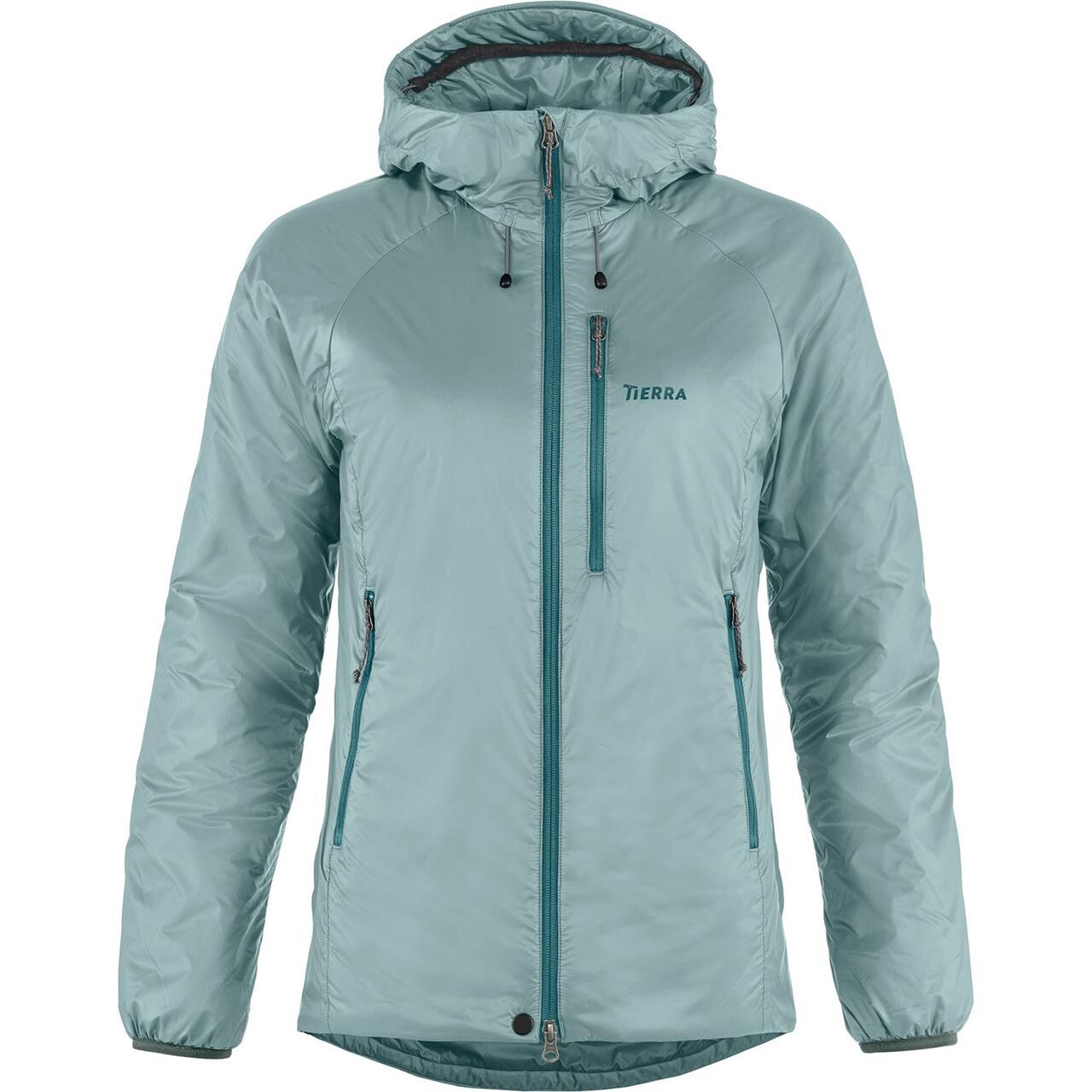 8: Tierra Womens Belay 120 Hood Jacket (Grøn (PALE DUST) X-large)