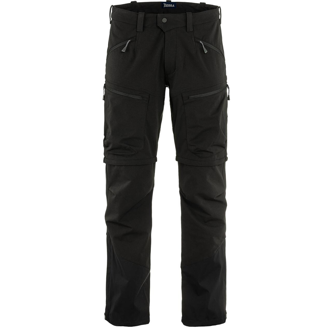 Se Tierra Mens Lite Track Convertible Pant (Sort (BLACK) 44) hos Friluftsland.dk